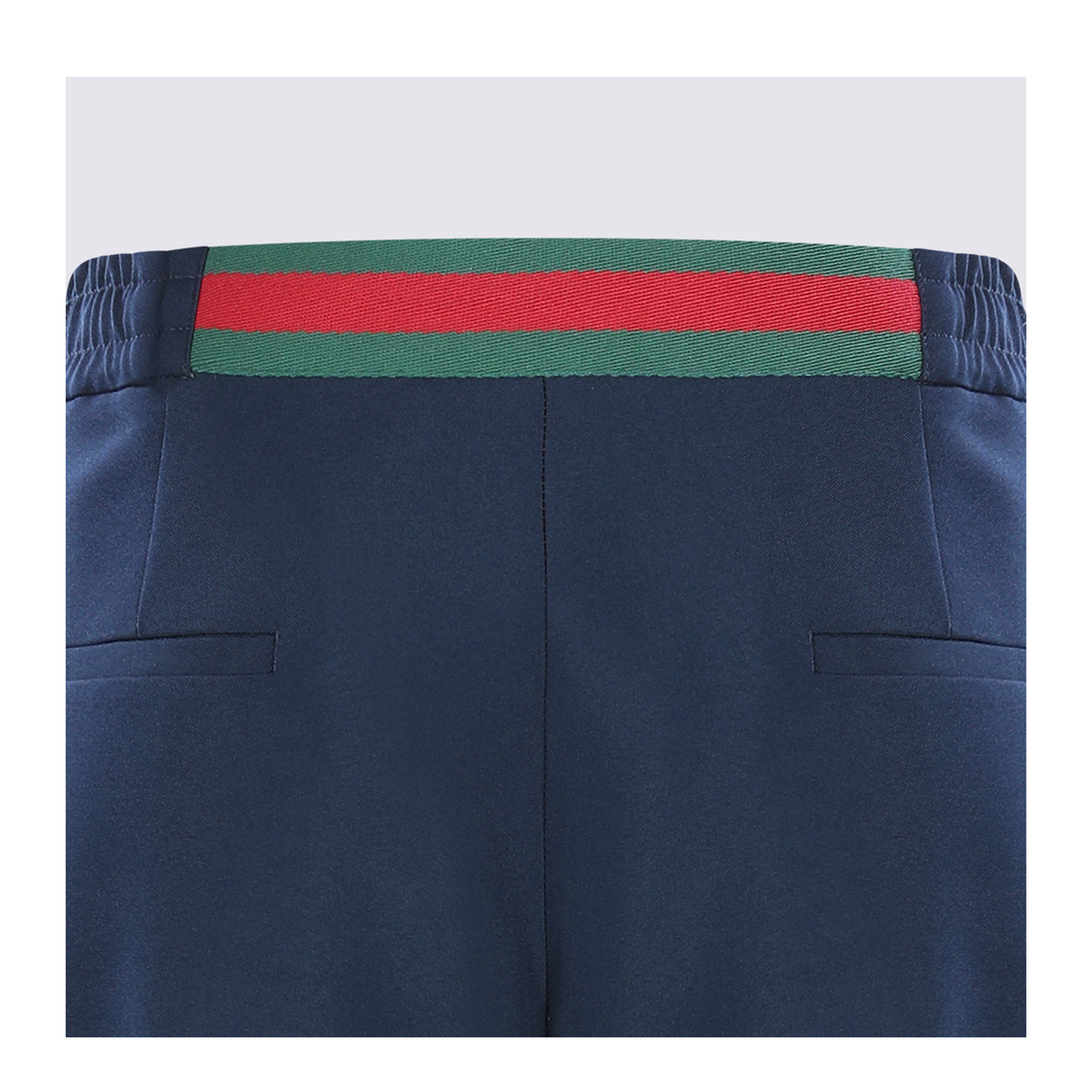 Technical Panama Sportswear Trousers in Dark Blue - Image 7