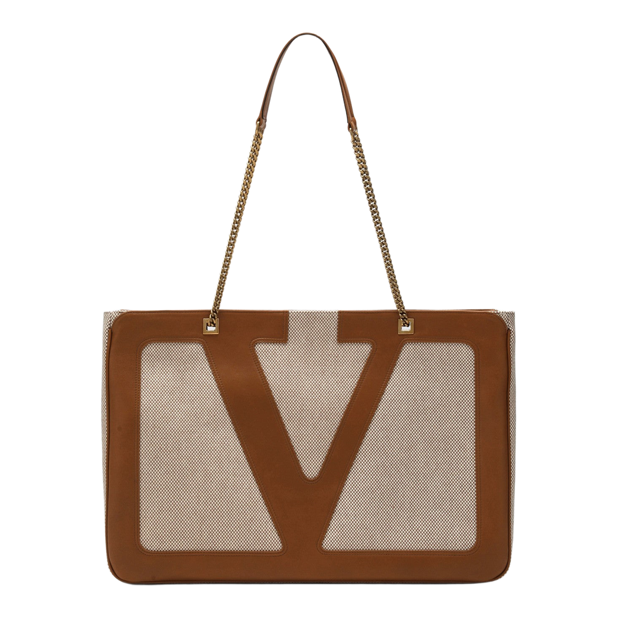 Viva Superstar Large Canvas Tote Bag - Natural/Spice - Image 1
