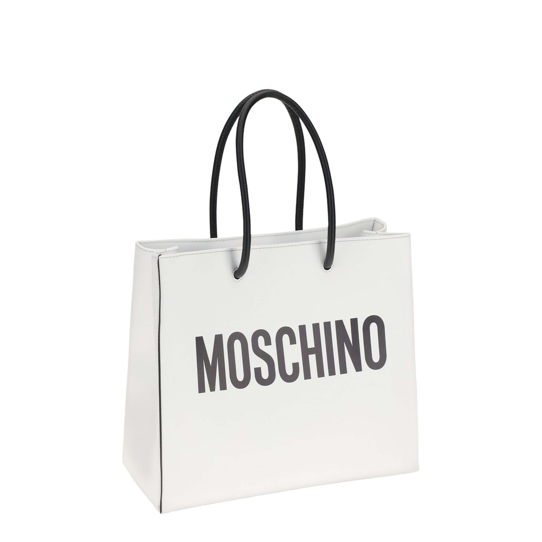 Calf Leather Tote - White - Image 3