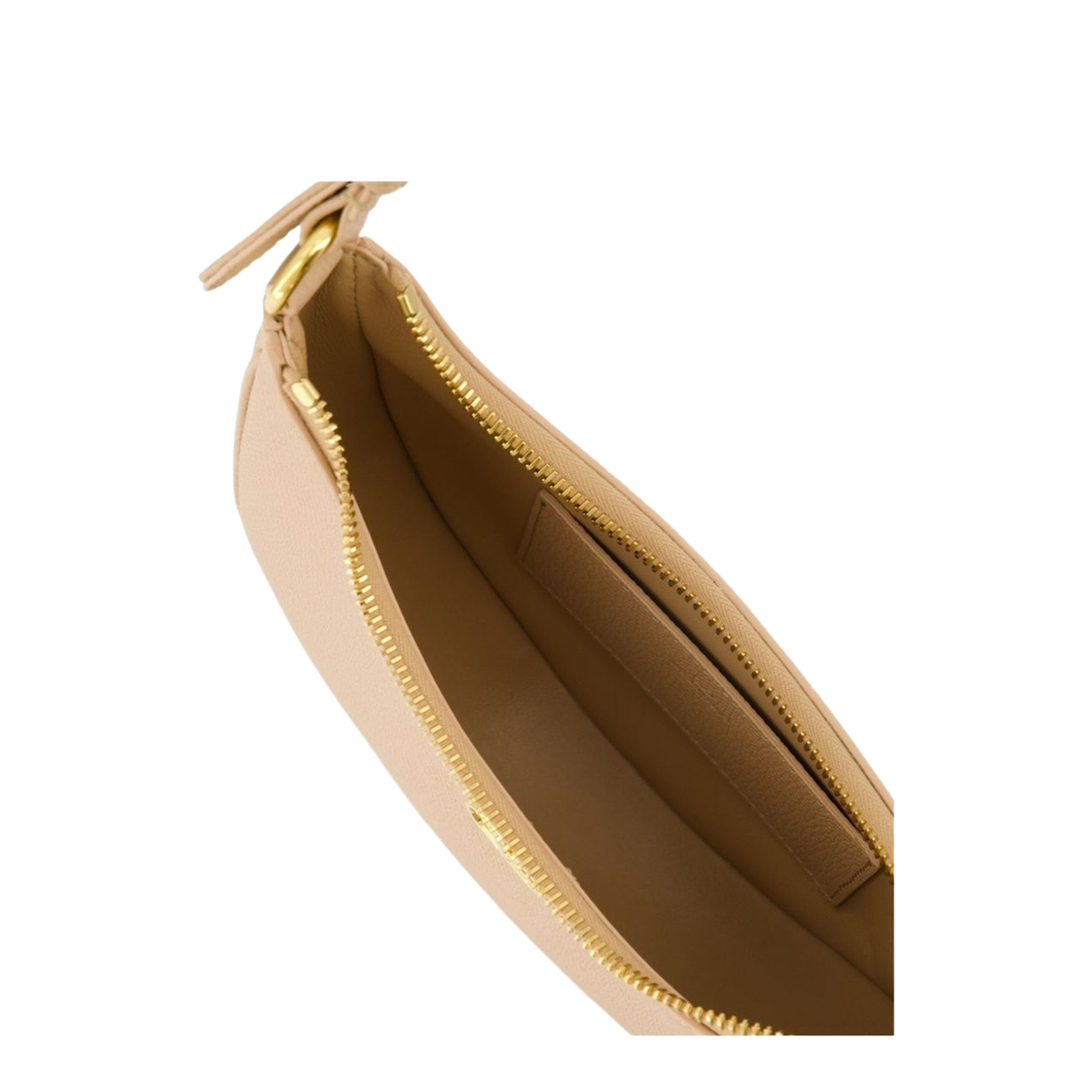 VLogo Signature Mini Hobo Bag In Grainy Calfskin - Beige-Pink - Image 3