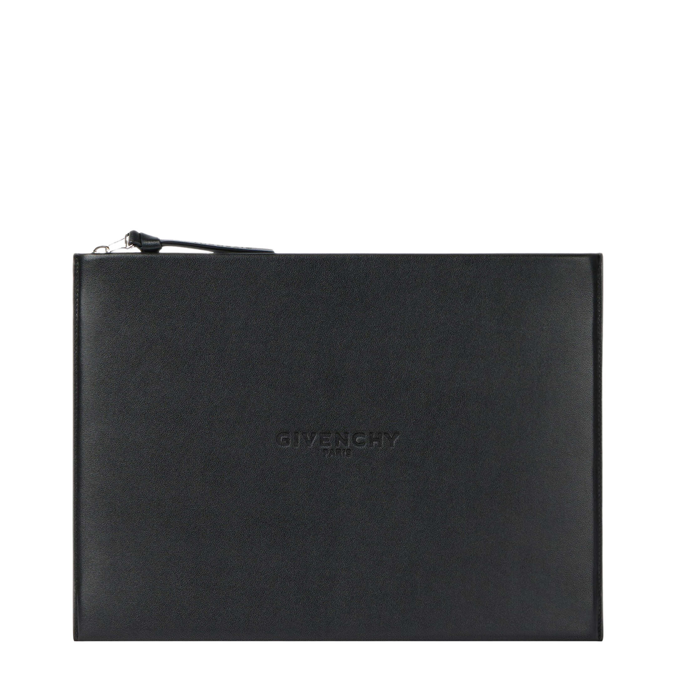 Antigona Large Calfskin Pouch - Black - Image 1