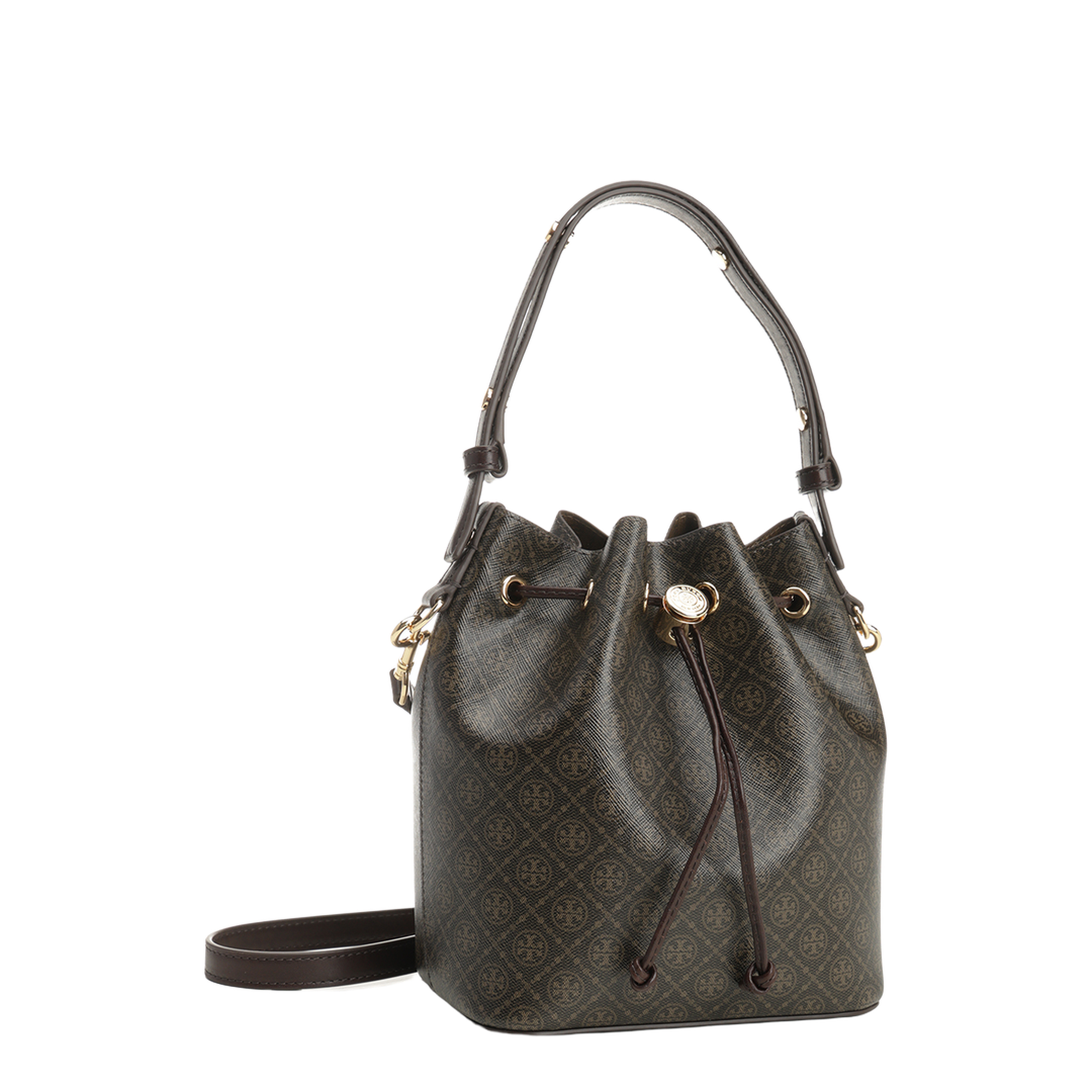 T Monogram Coated Canvas Bucket Bag - Image 2