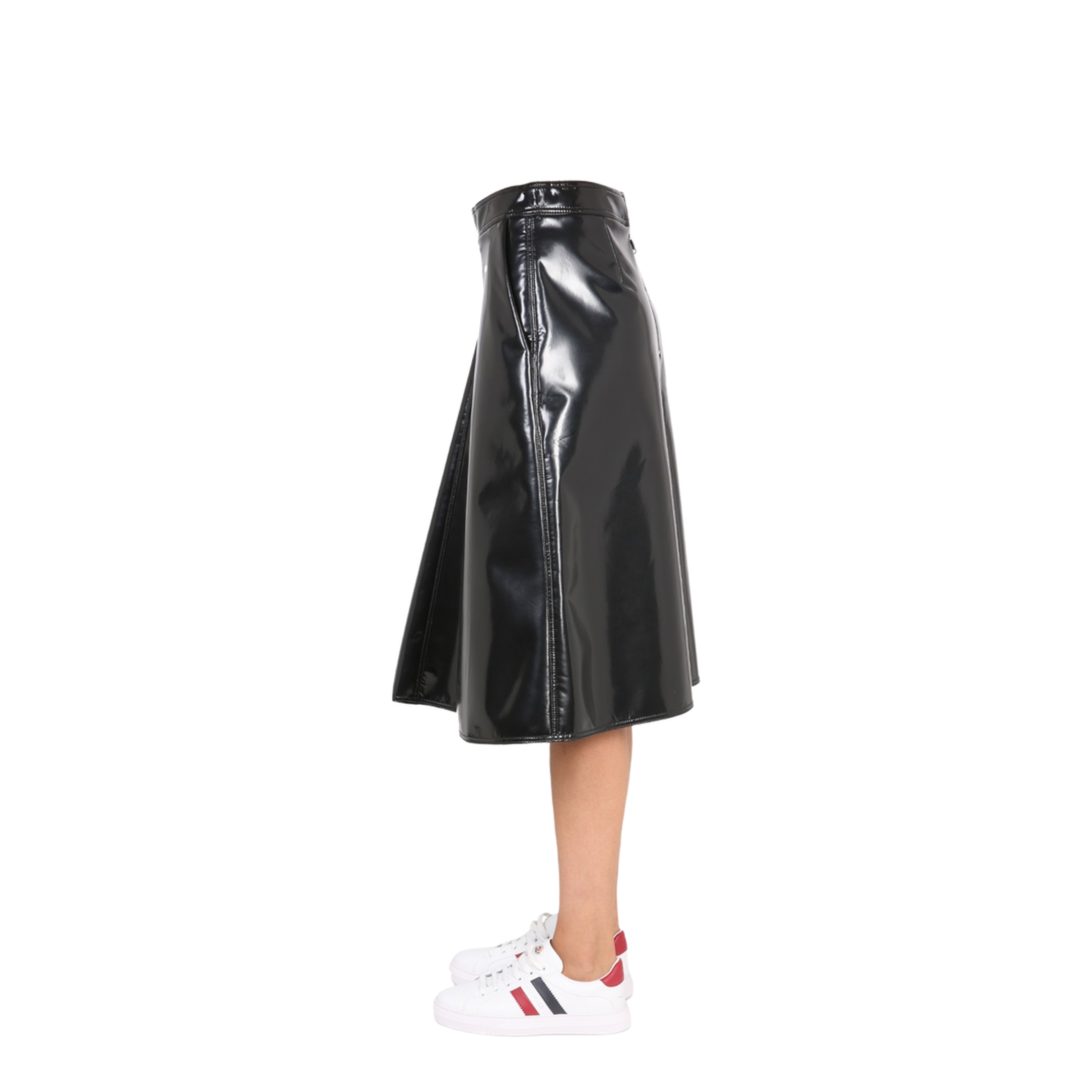 Patent-Effect A-Line Skirt - Image 3