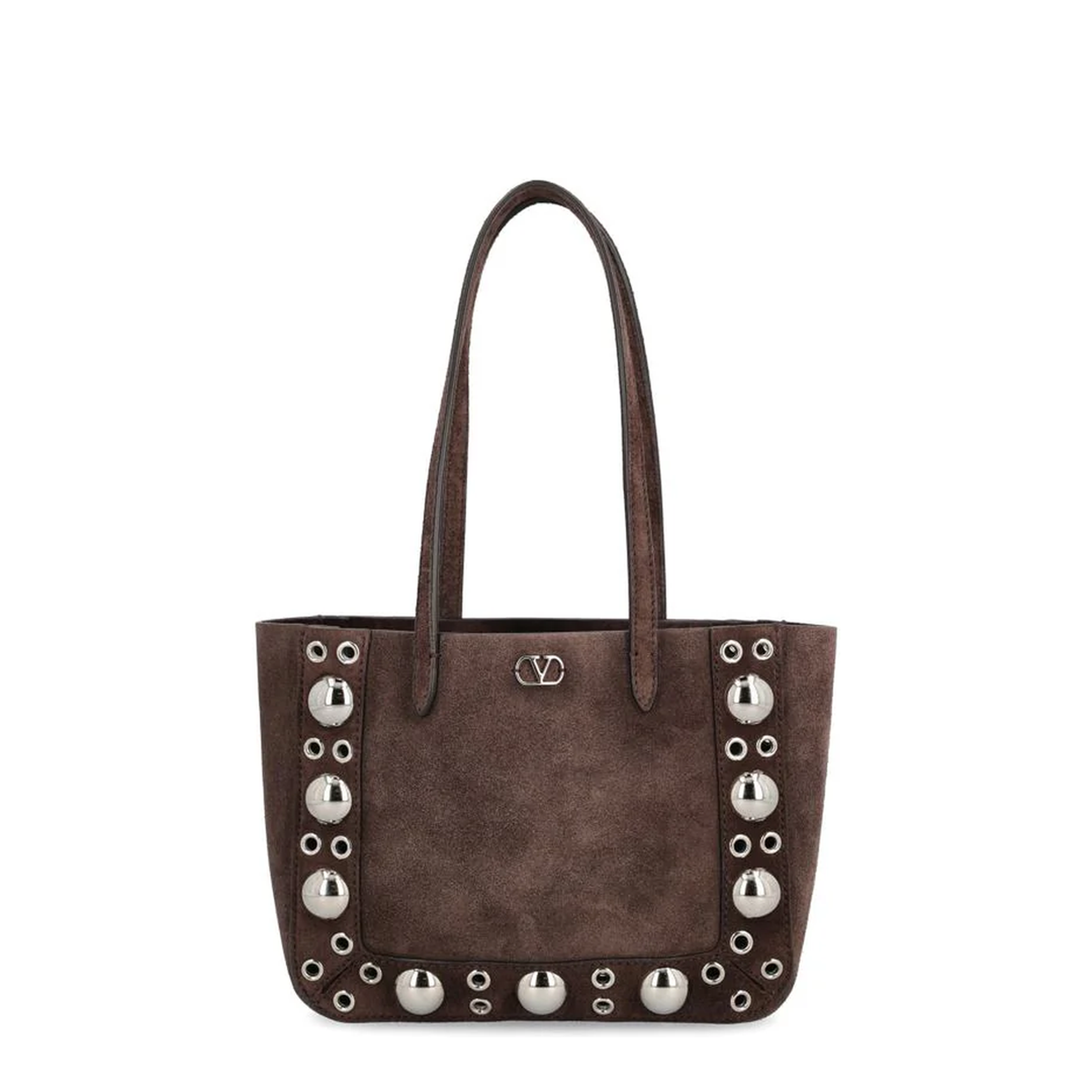 Nellcôte Mini Shopping Bags Suede Dark Brown - Image 1