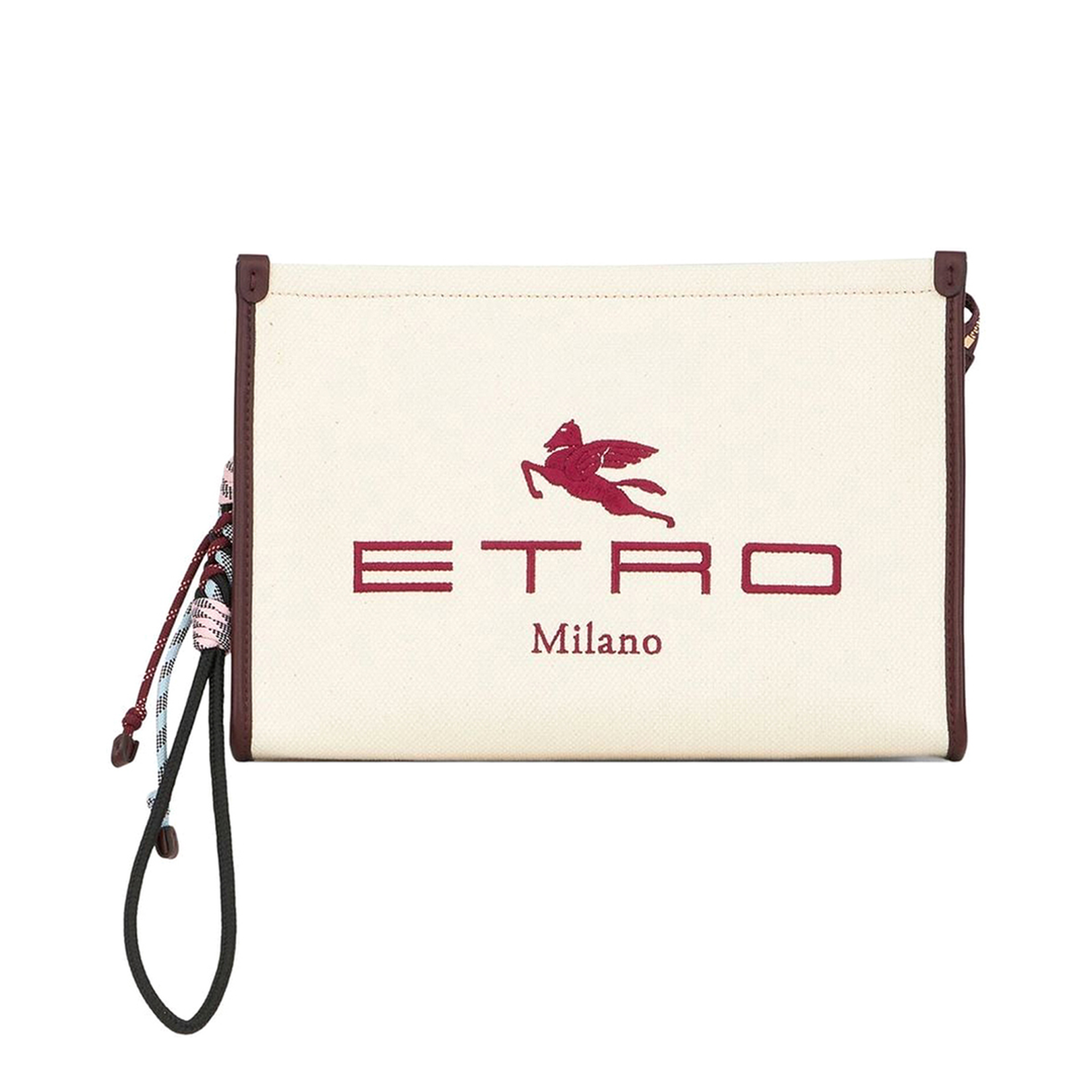 Logo-Detail Zipped Clutch - Image 1