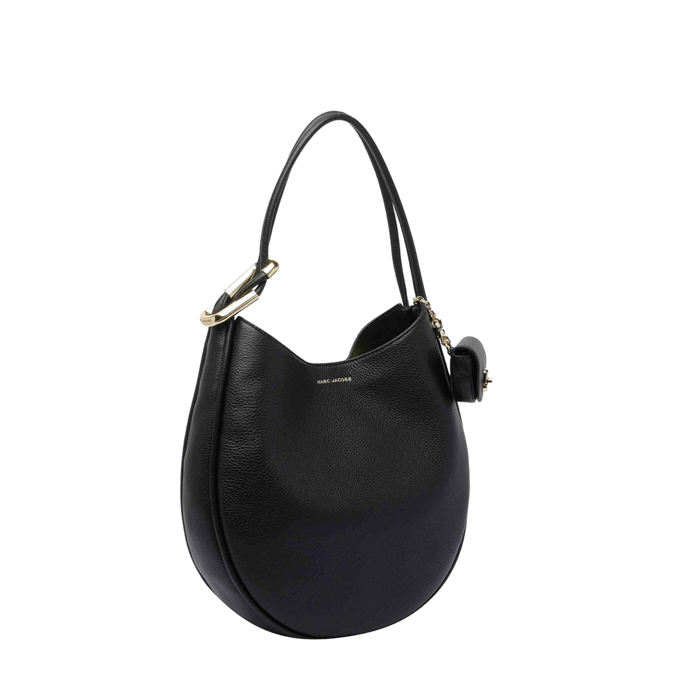 Calf Leather Shoulder Bag - Black - Image 2