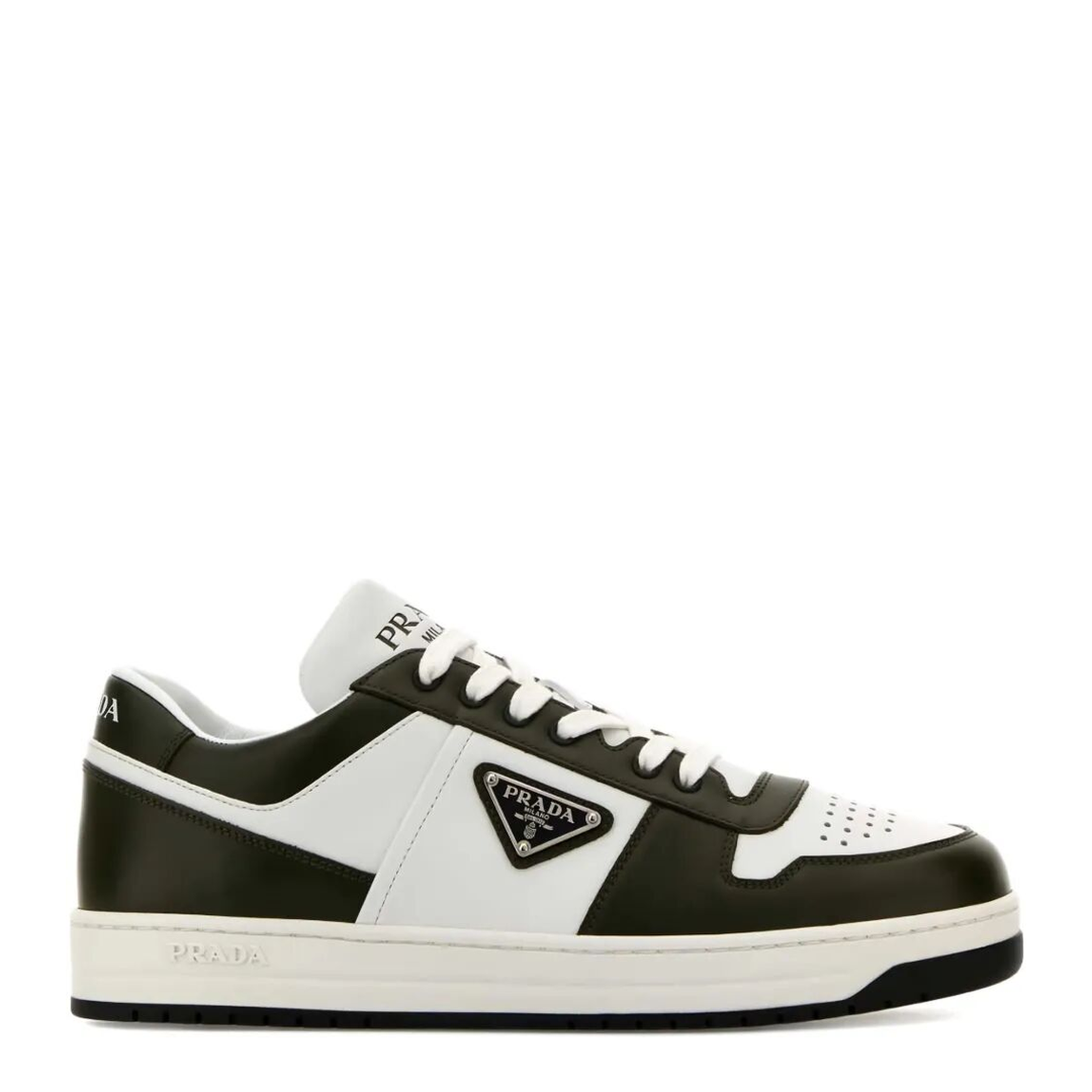 Downtown Two-Tone Leather Sneakers - Image 1