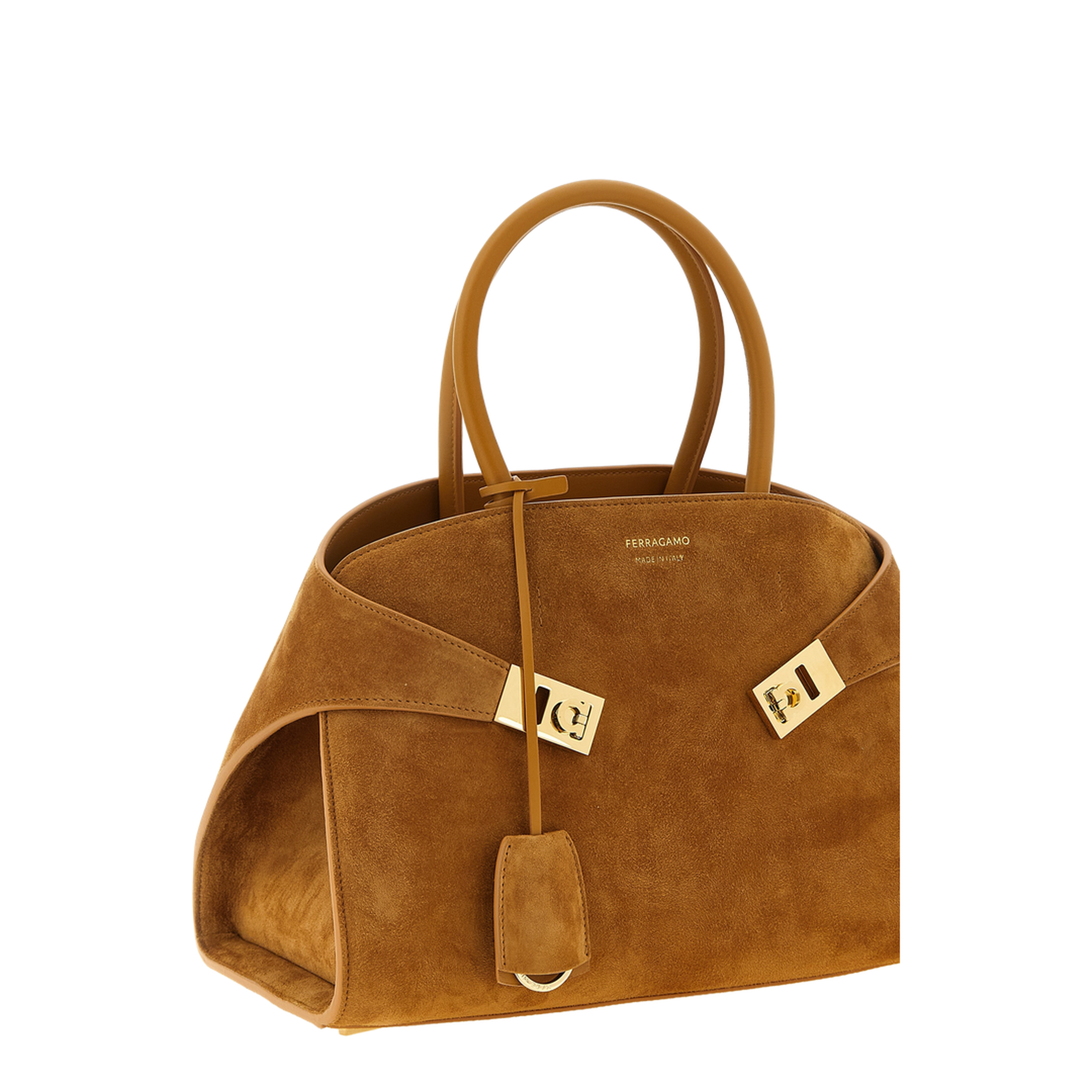 Hug Th S Medium Suede Tote Bag - Naturale - Image 3
