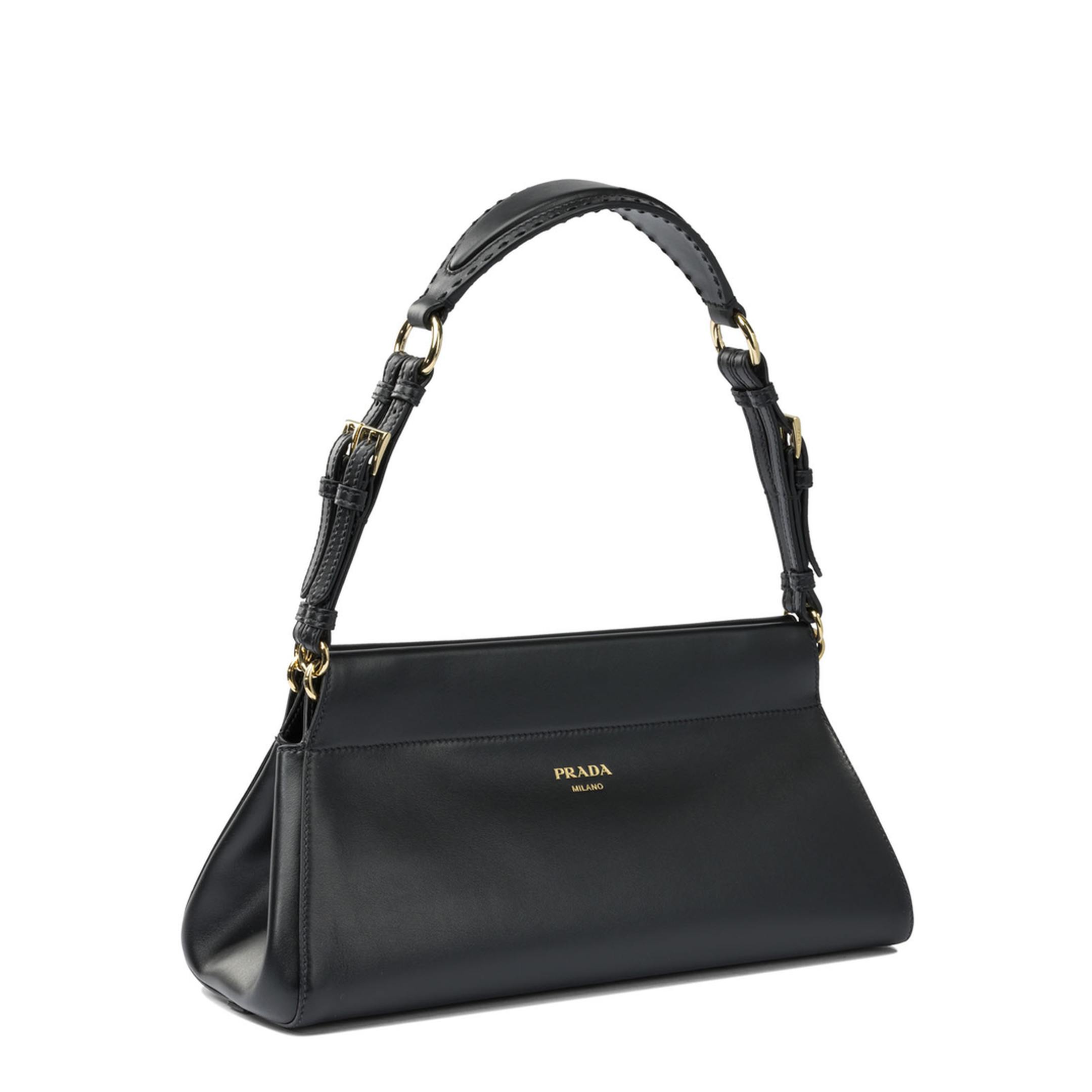 Enchaîné Medium Leather Shoulder Bags - Black - Image 2
