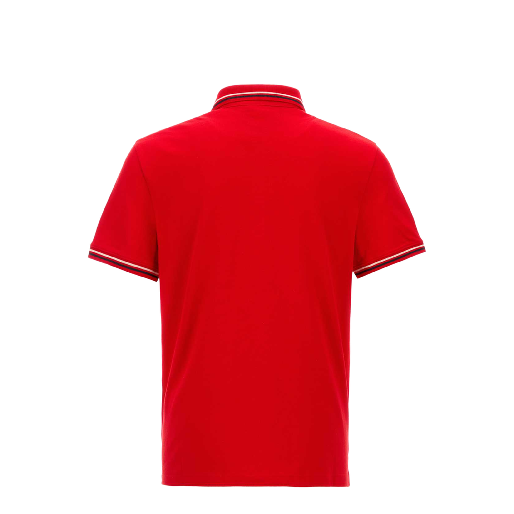 Red Cotton Polo Shirt - Image 2