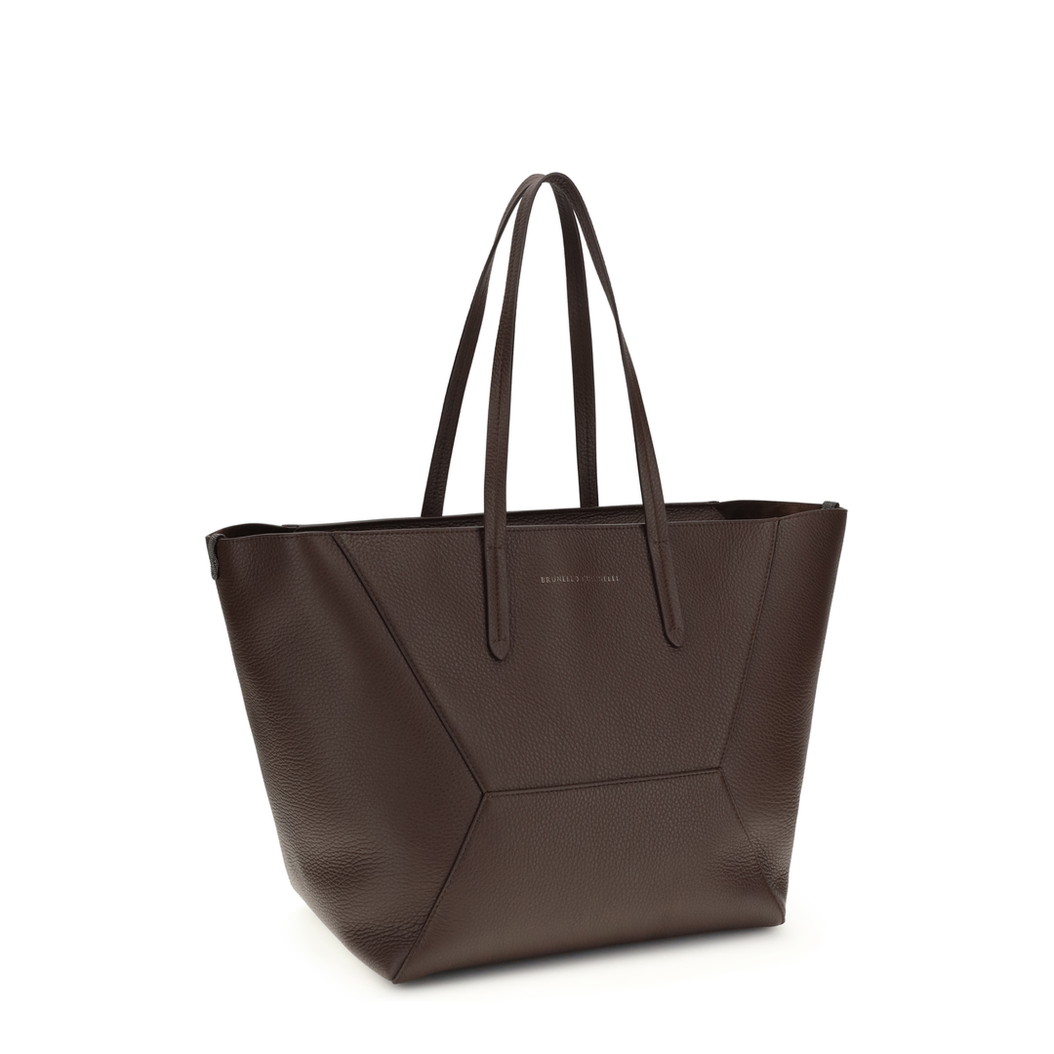 BC Duo Hammered Leather Shoulder Bag - Brown - Image 2