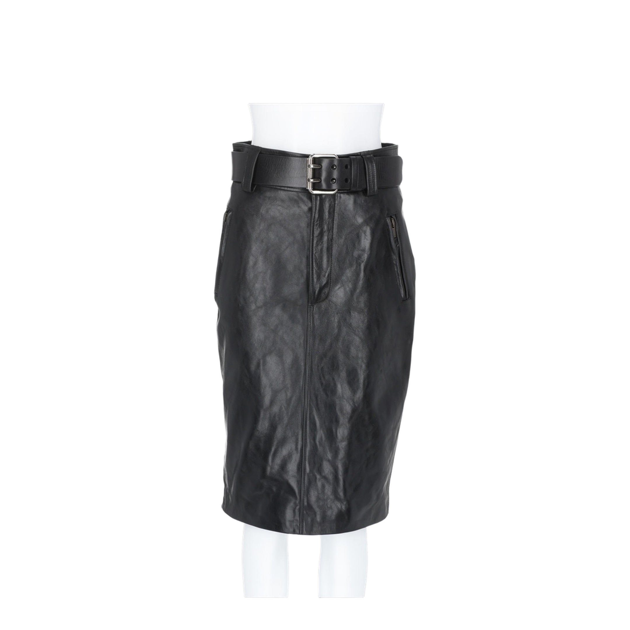 Pencil Skirt With Belt - Image 1