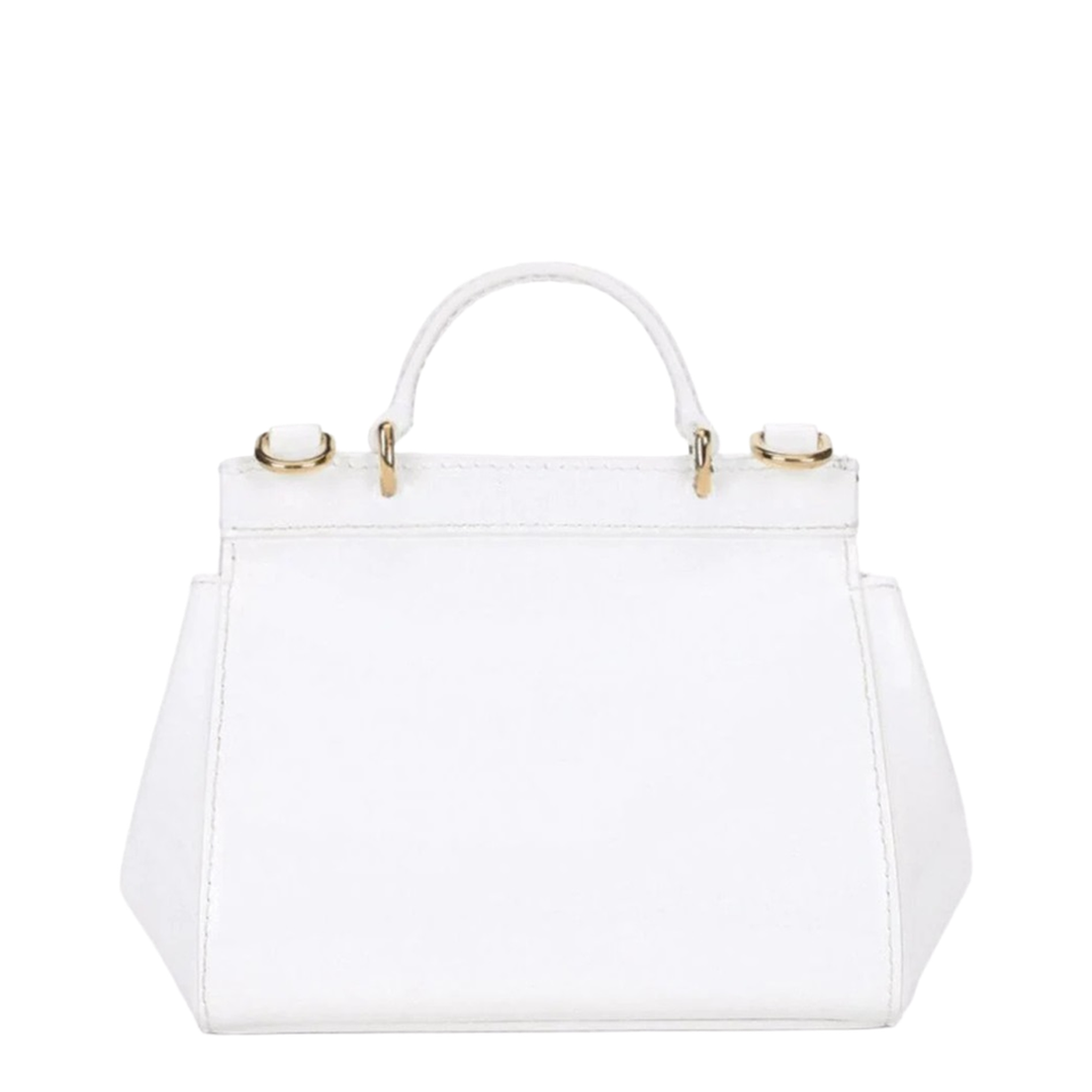 Sicily Mini Patent Calfskin Top-Handle Bag - Bianco - Image 2