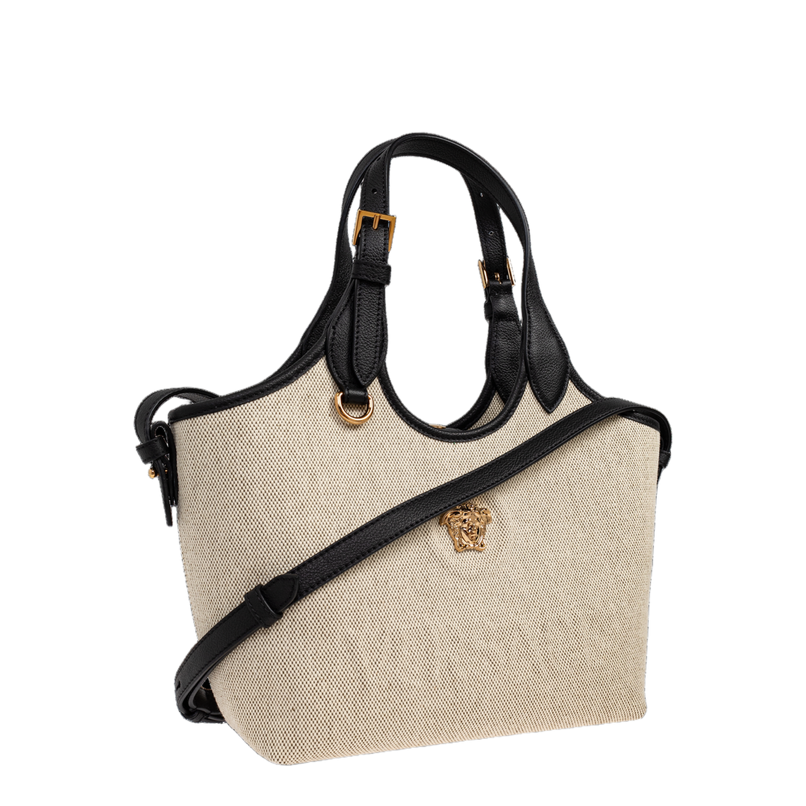 La Medusa Mini Hand Bag Canvas Cream - Image 4