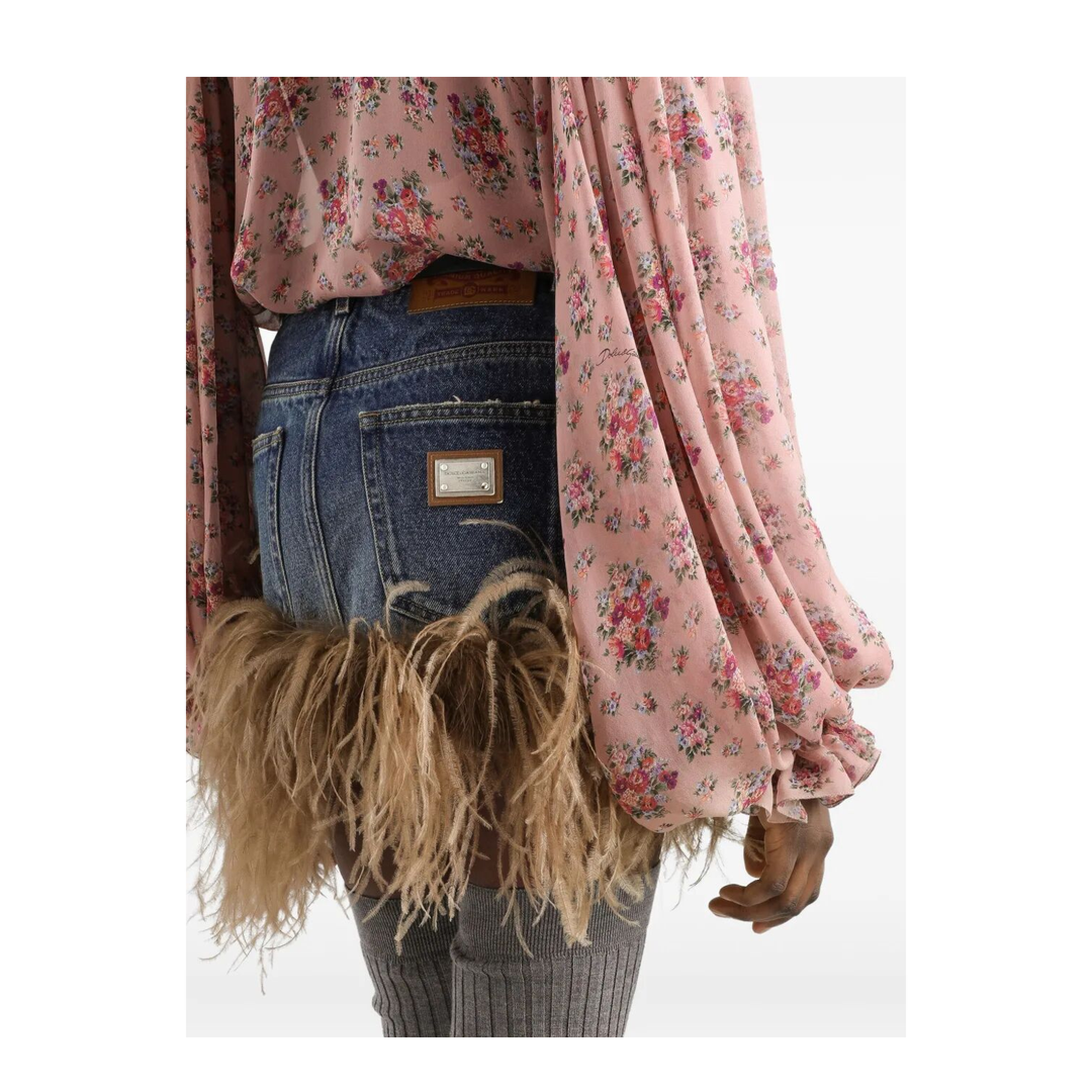 Small Flower Bouquets-Print Chiffon Top - Image 2