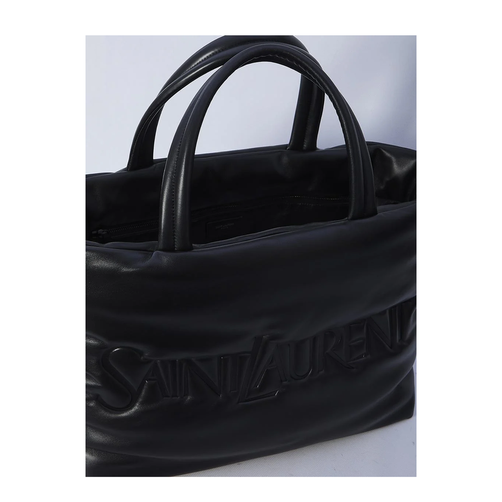 Lambskin Tote Bags - Black - Image 4