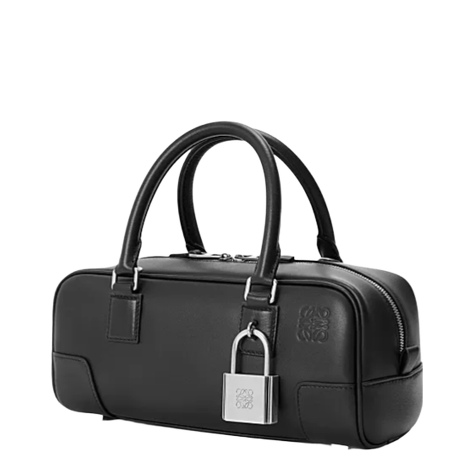 Cropped Bag in Shiny Calfskin Black - Image 3