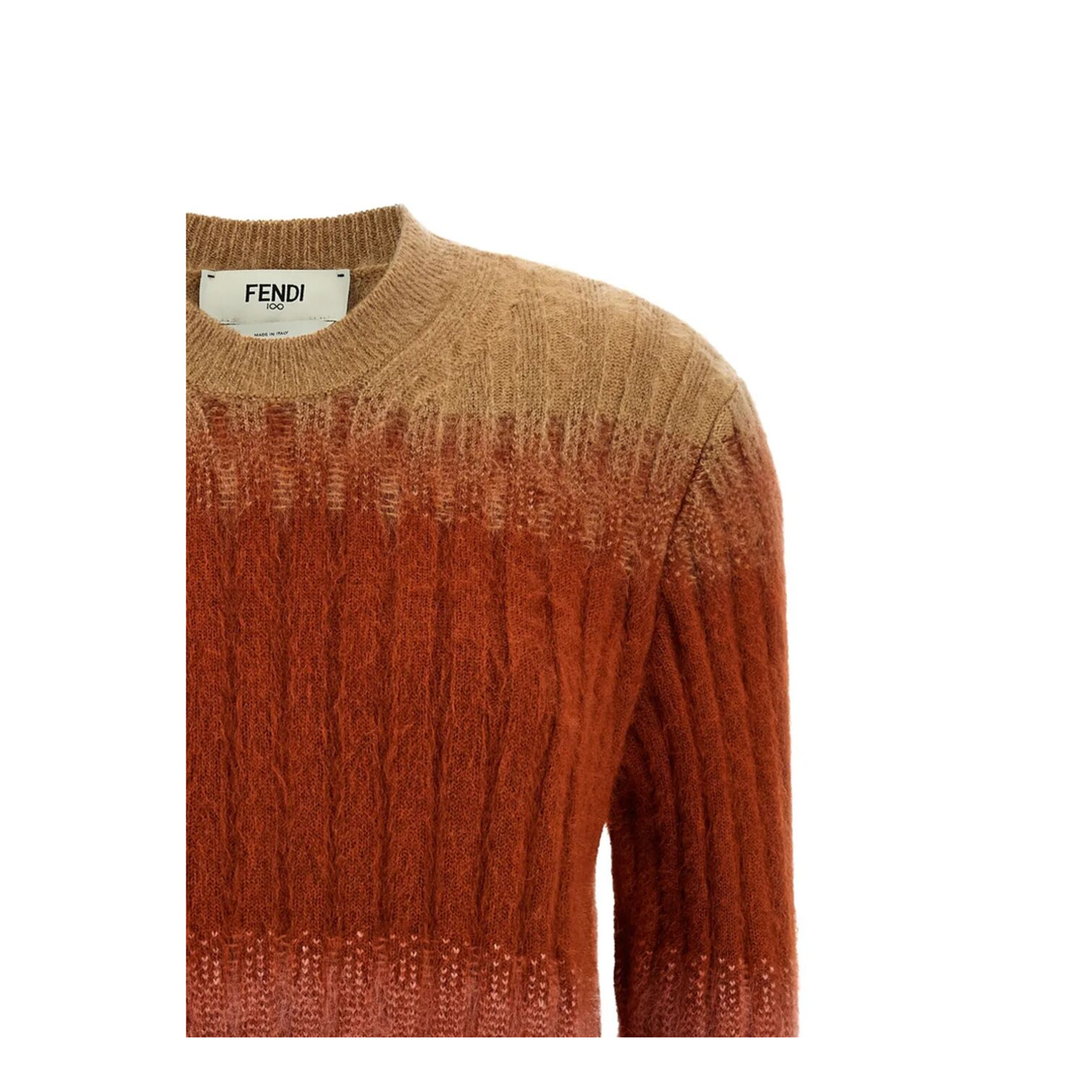Gradient Mohair and Wool Fitted Jumper - Image 4