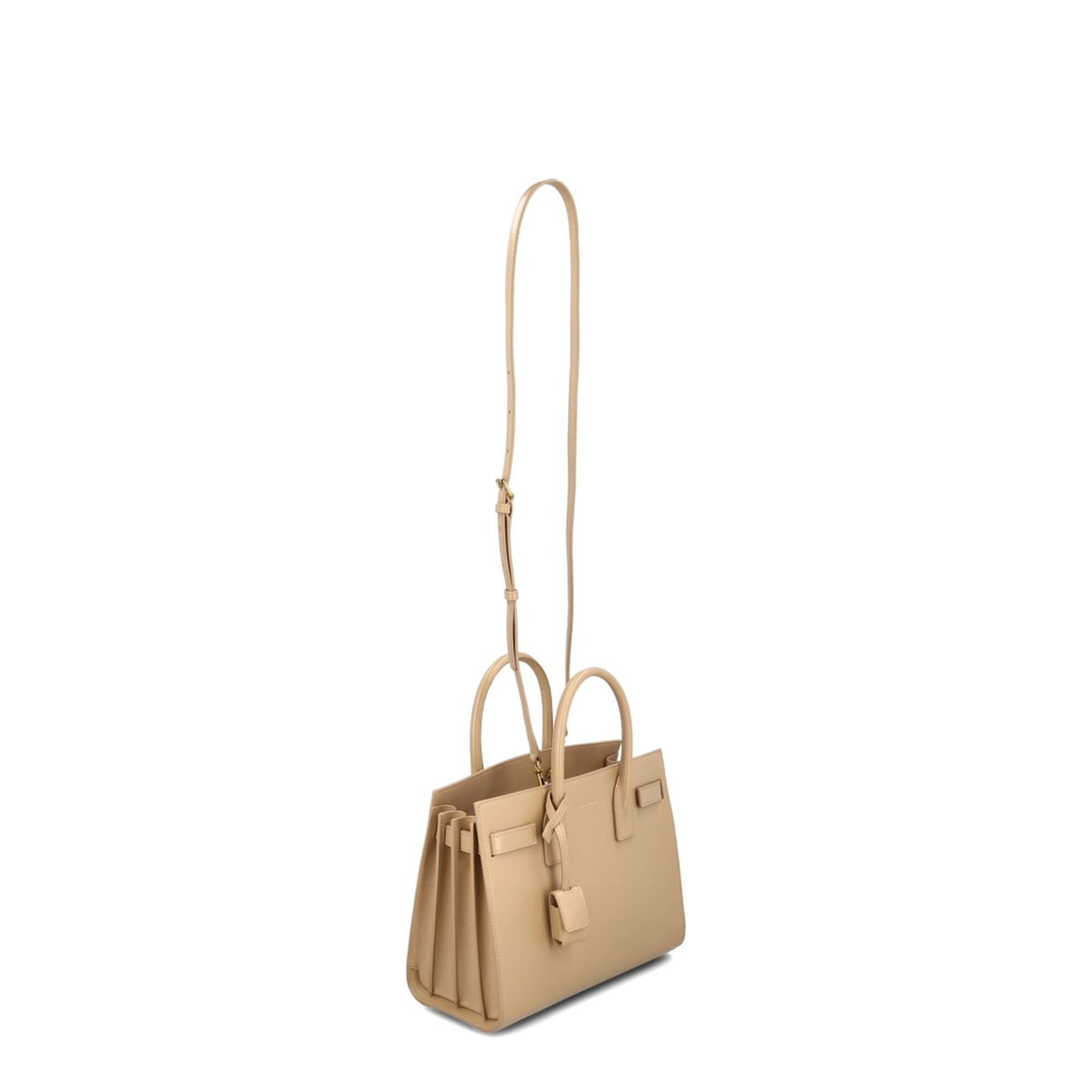Sac De Jour Baby Smooth Leather Shoulder Bags - Beige - Image 4