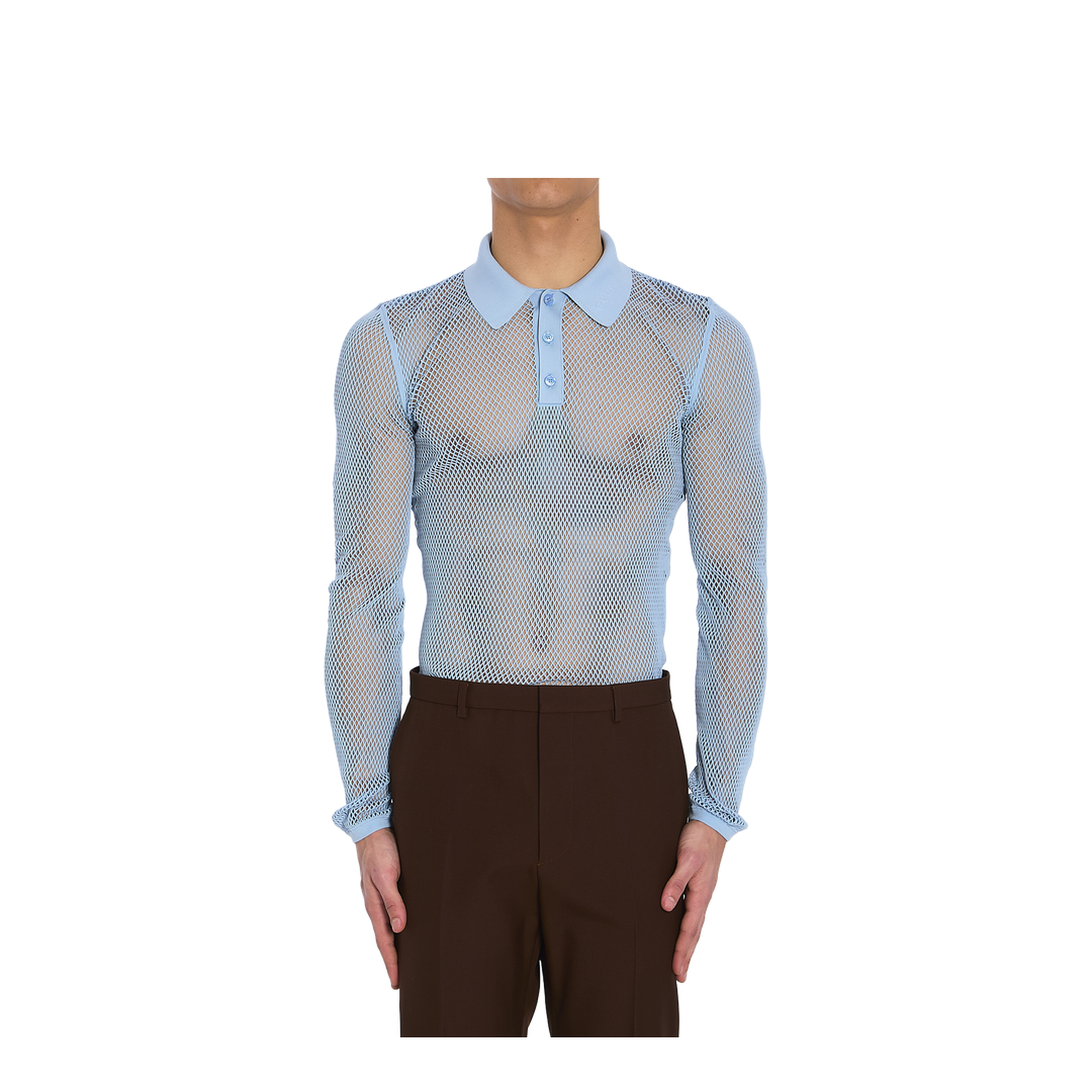Technical Mesh Polo Shirt - Image 1