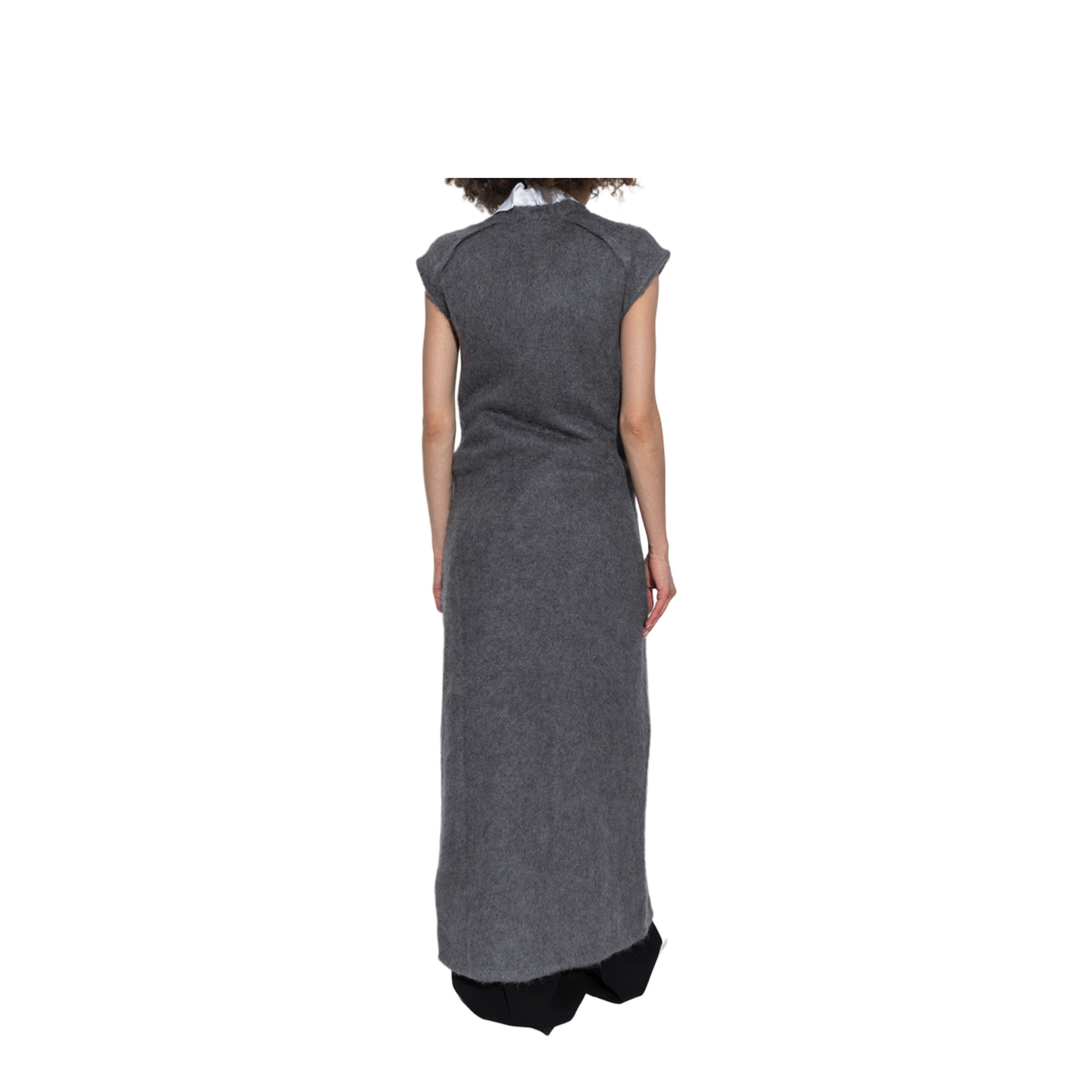 Knit Long Dress Grey - Image 4
