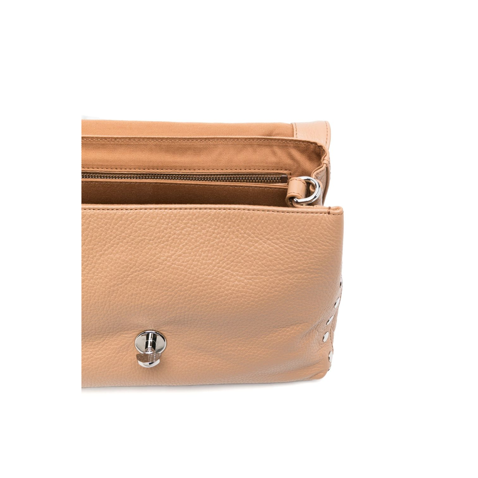 Postina Small Calfskin Handbag - Brown Cantucci - Image 4