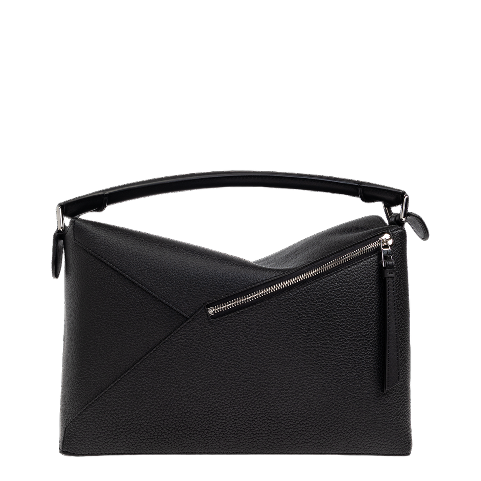 Puzzle Large Leather Shoulder Bags - Black - Image 3