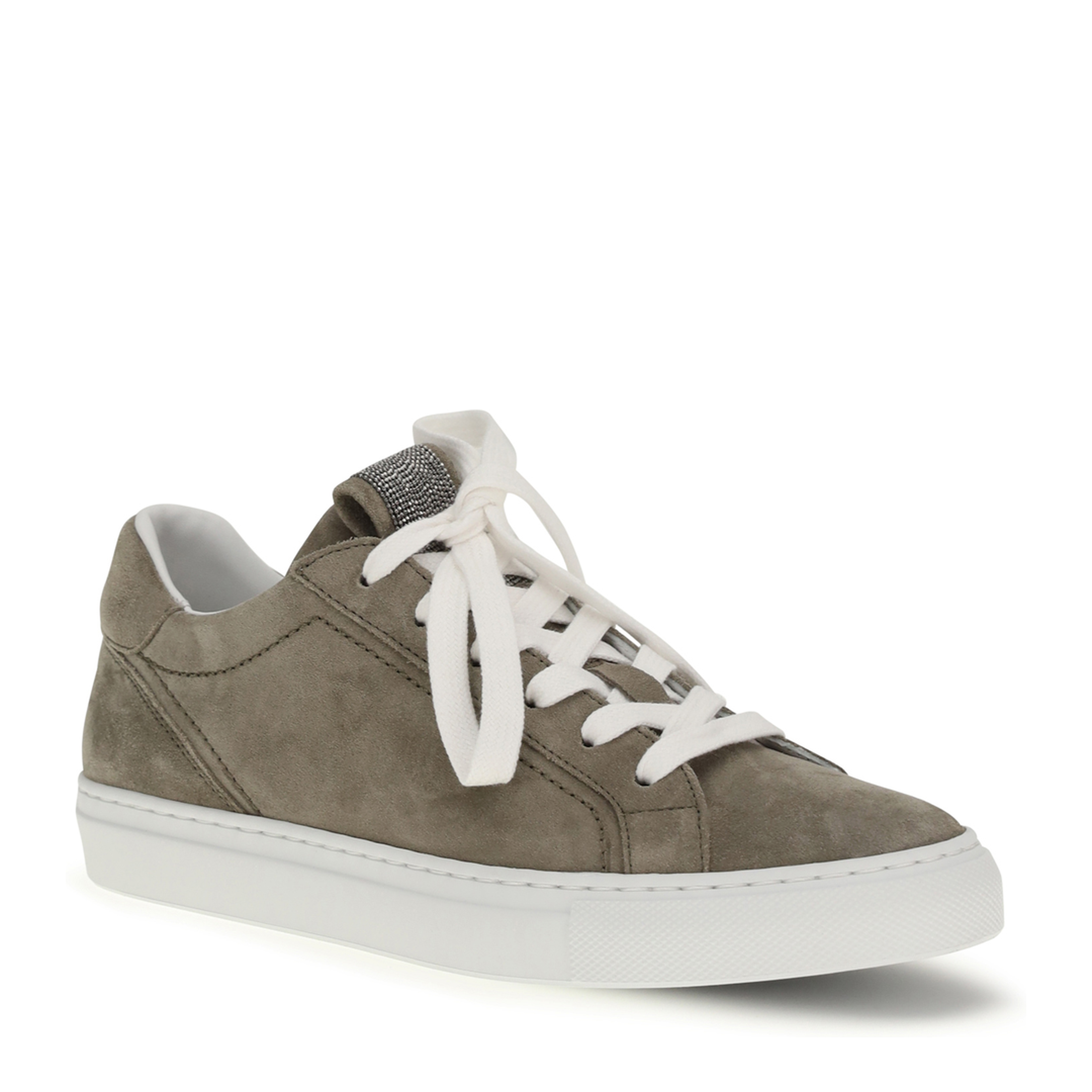 Suede Sneakers with Precious Loop - Image 2