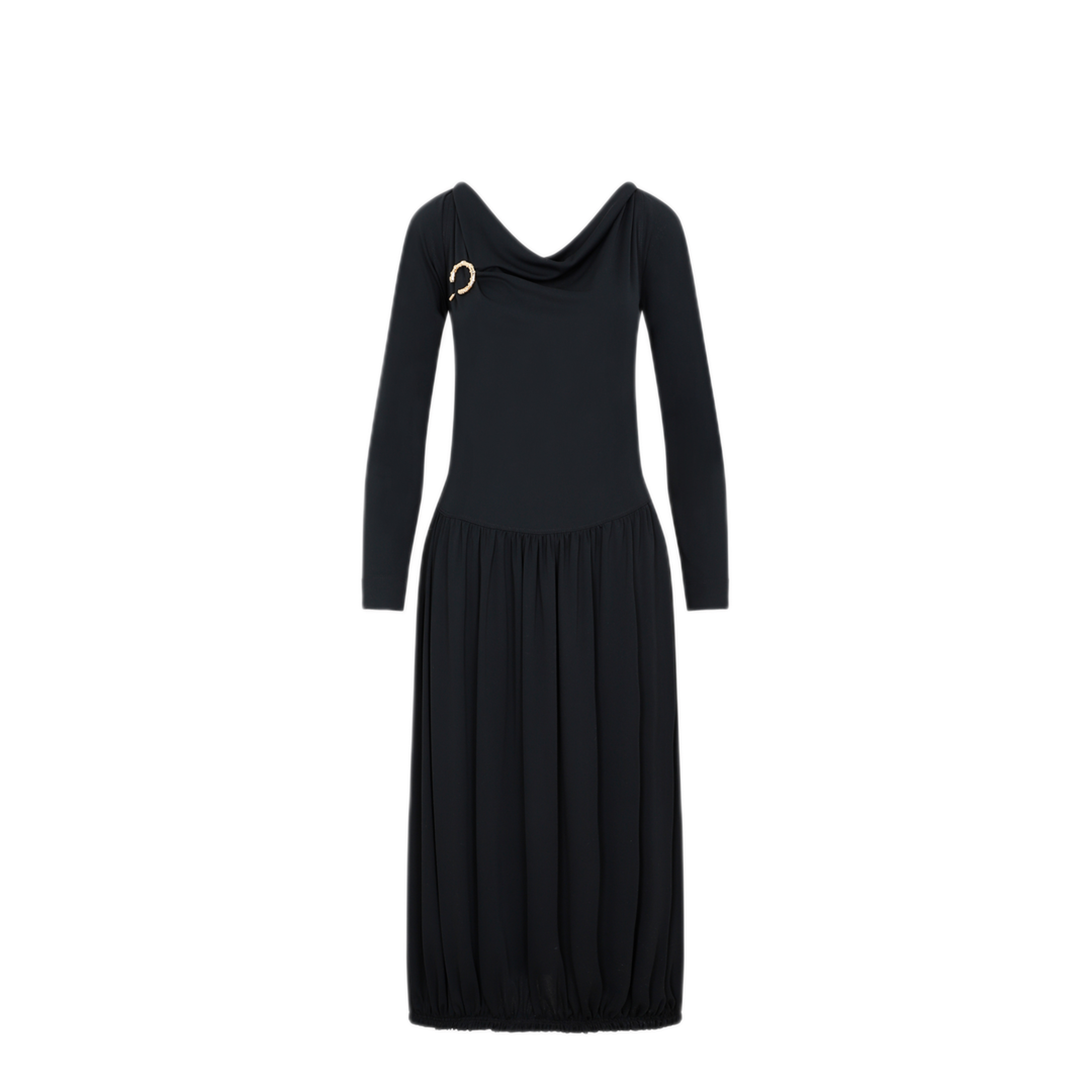 Drape Midi Dress - Image 1