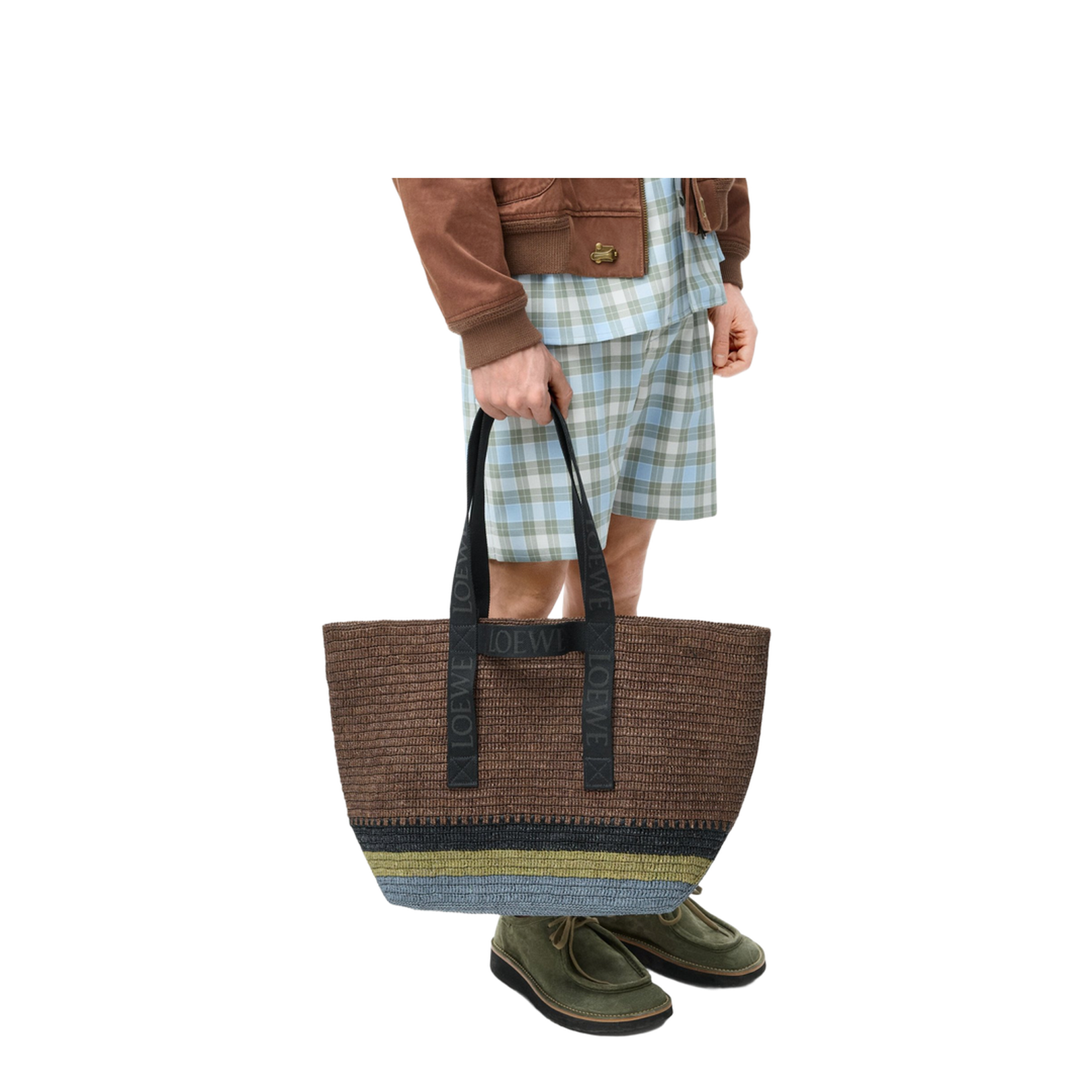 Fold Rafia Tote Bag - Image 5