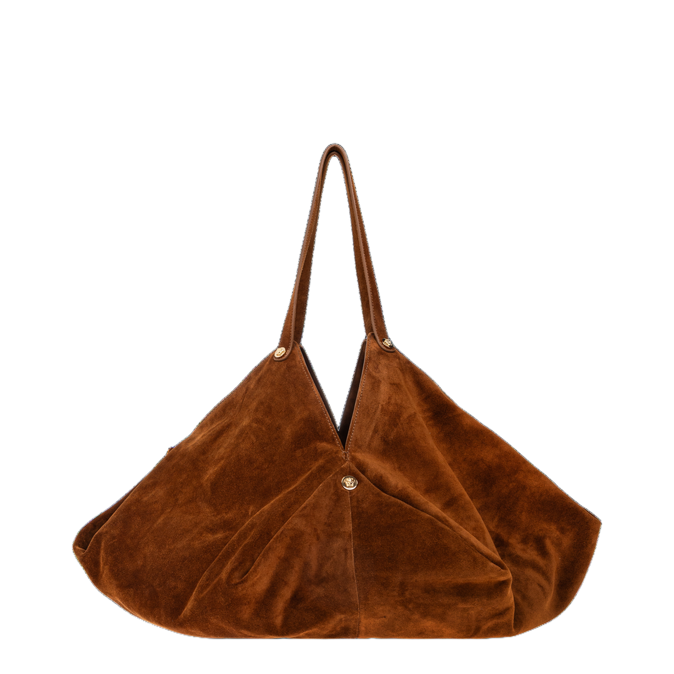 Protea Large Faux-Suede Tote - Brown - Image 1