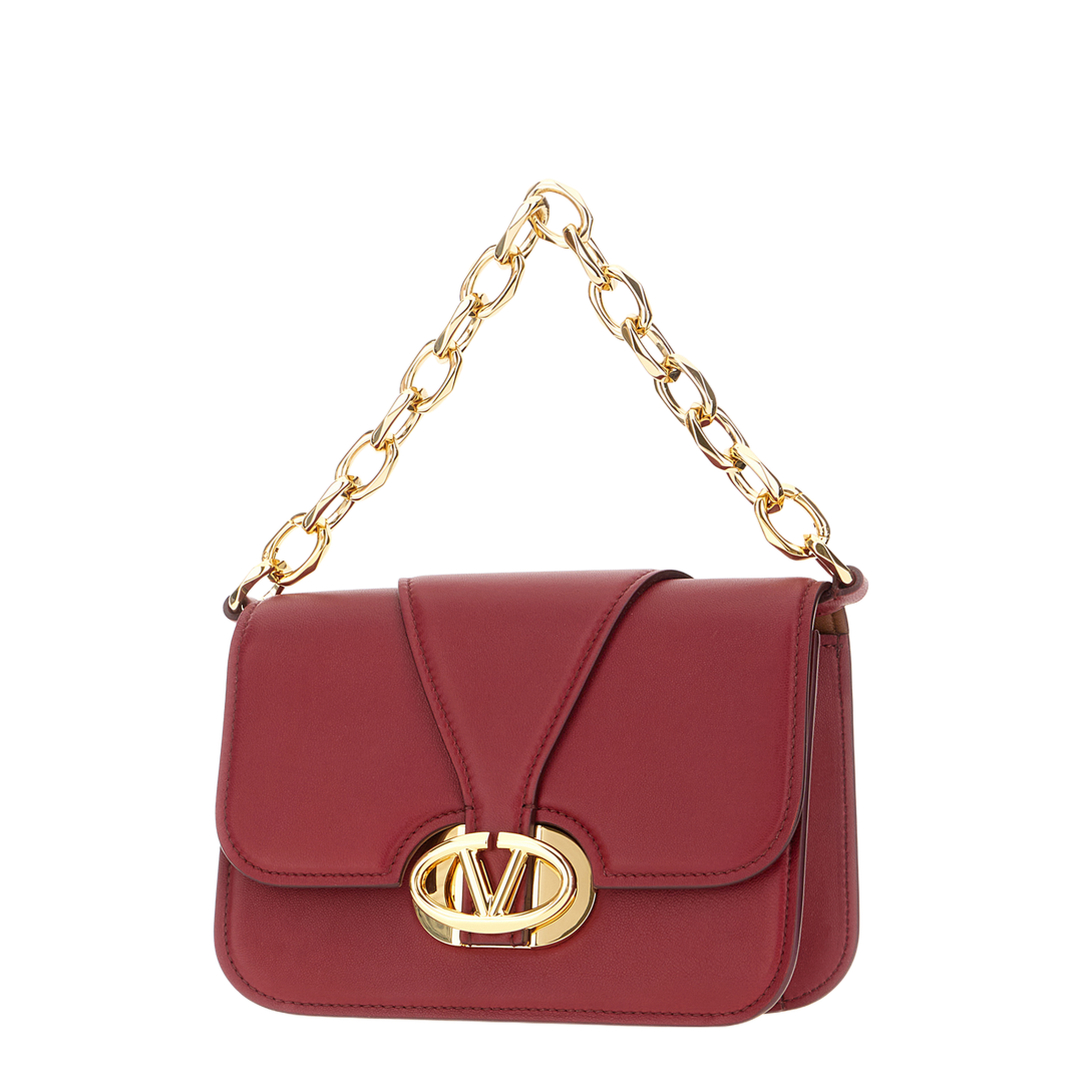 VLOGO O'CLOCK Small Leather Chain Bag - Image 2