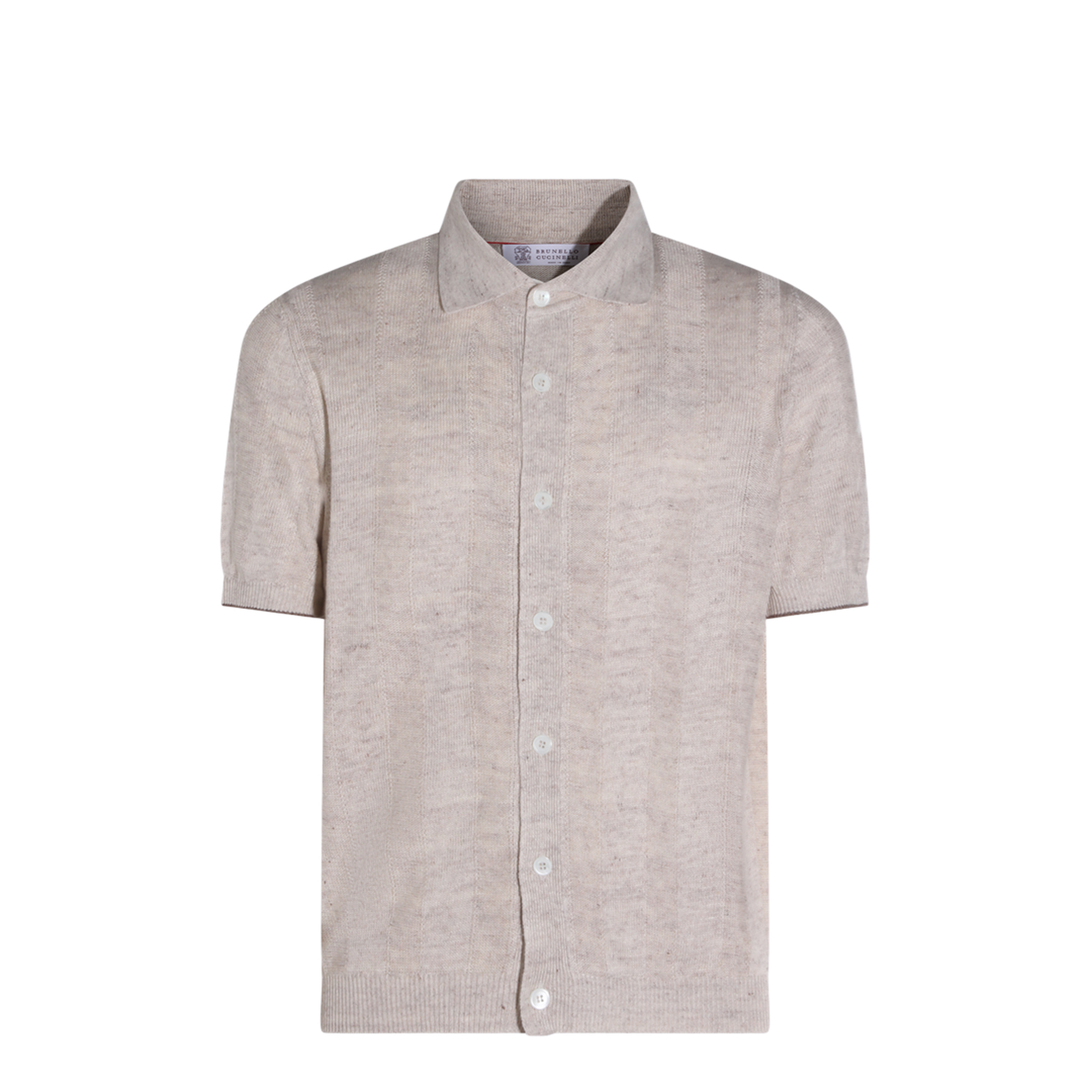 Cream Linen Blend Shirt - Image 2