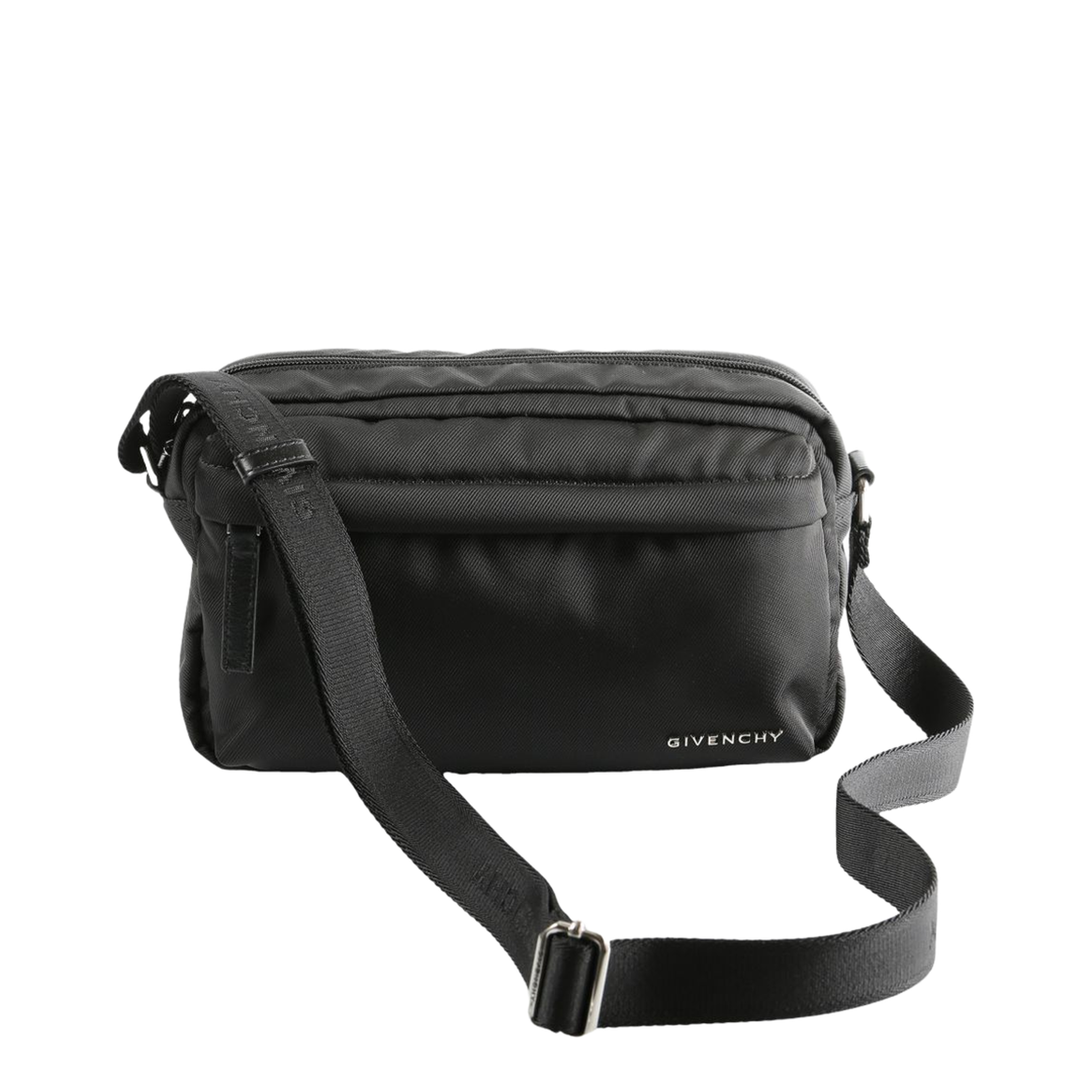 Essential U Nylon Crossbody Bag - Black - Image 1