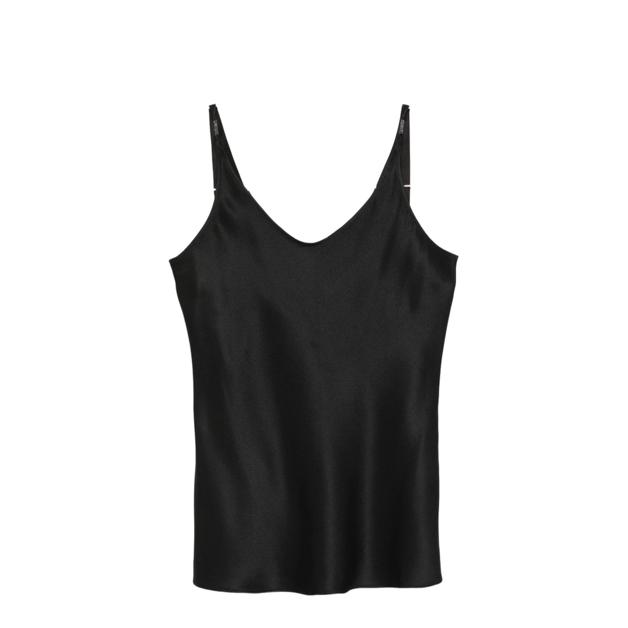 Women's Silk Top Black - Image 1