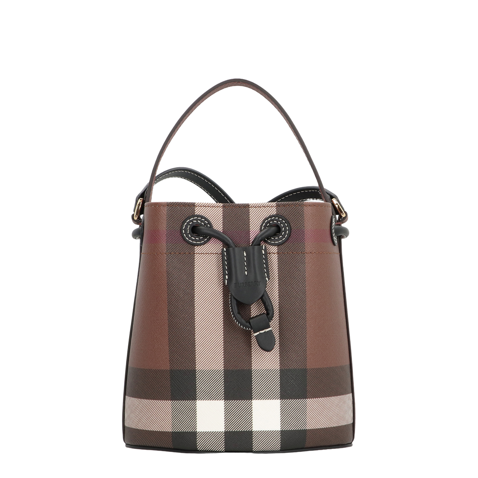 Check Motif Drawstring Bag - Image 2