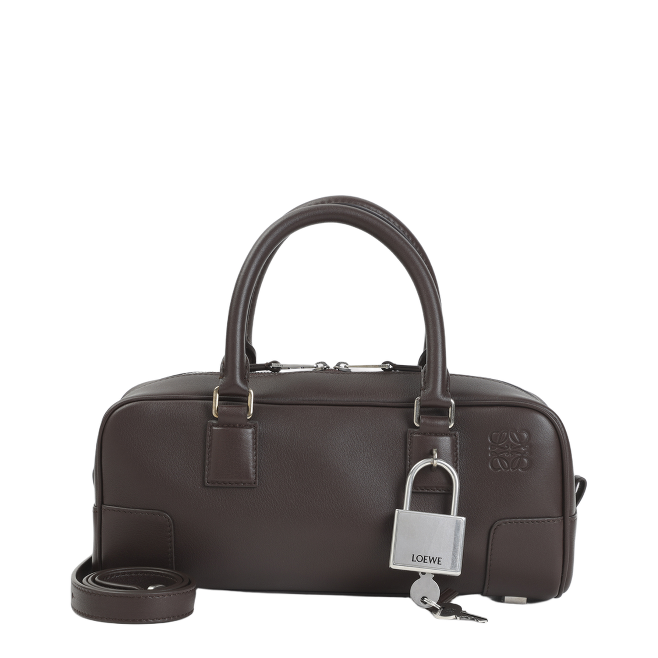 Amazona 23 Cropped Calfskin Shoulder Bag - Brown - Image 3