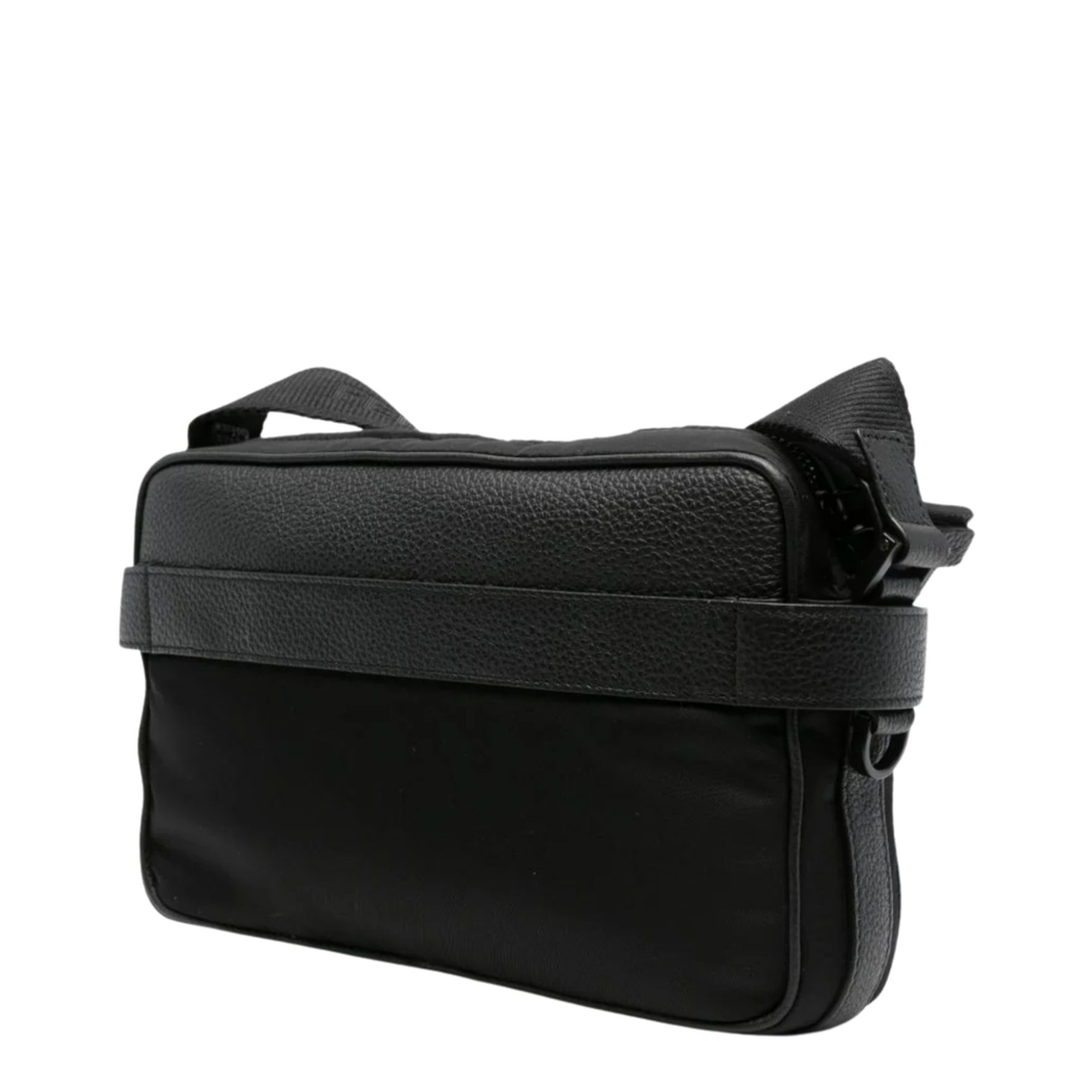 Crossbody Bag with Gancini Buckles Black - Image 2