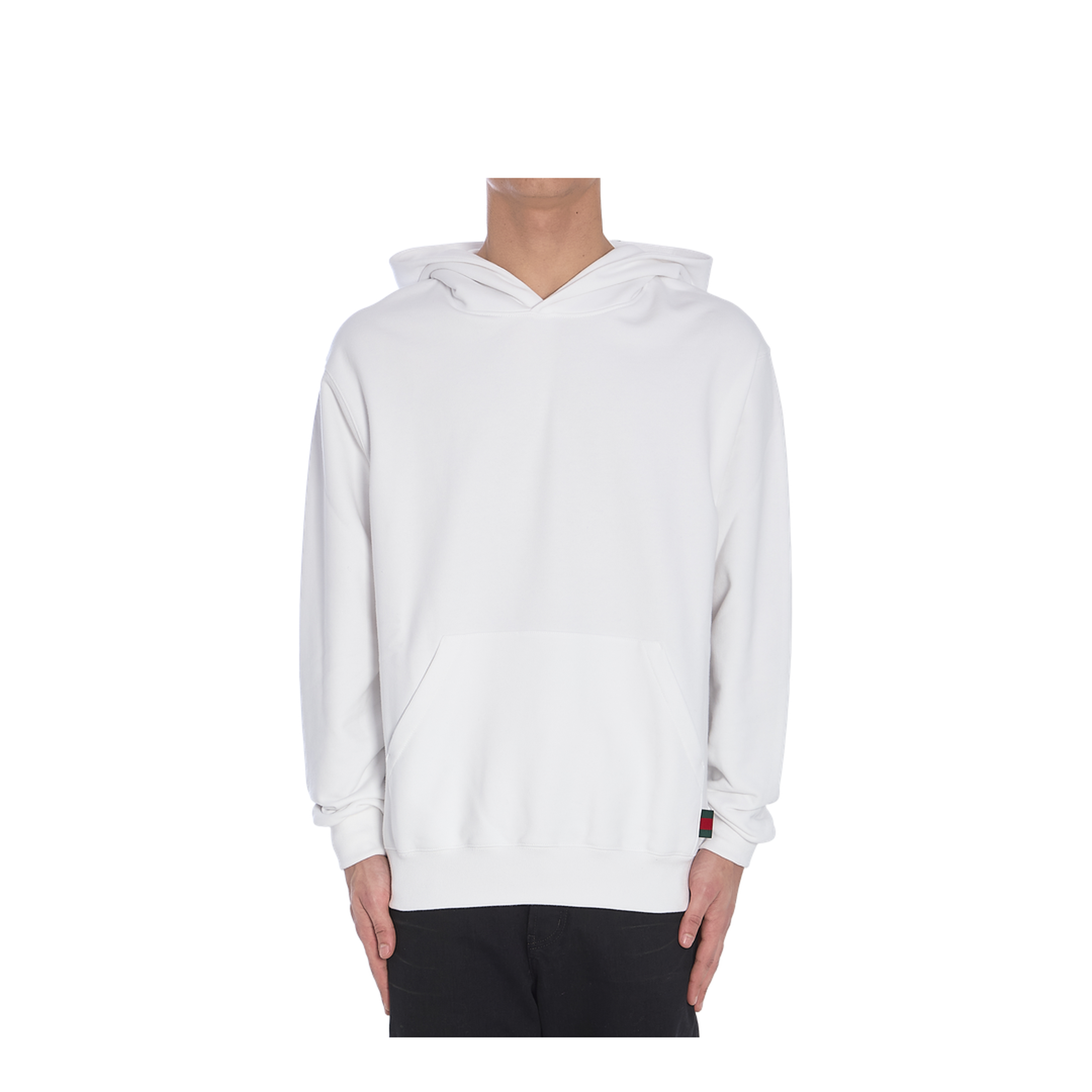 White Logo Hoodie - Image 1