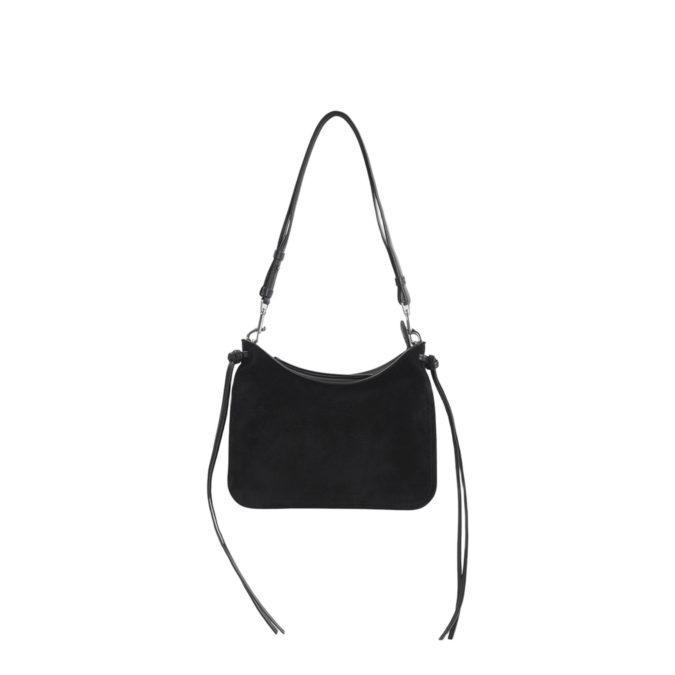 Gig Small Calf Leather Shoulder Bag - Black - Image 3