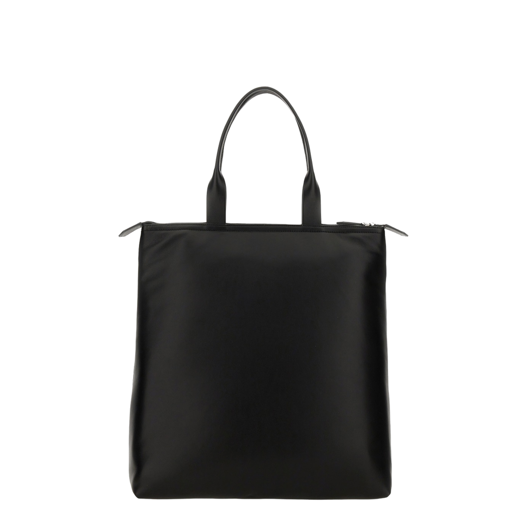Calfskin Nappa Leather Shopping Bag - Black - Image 2
