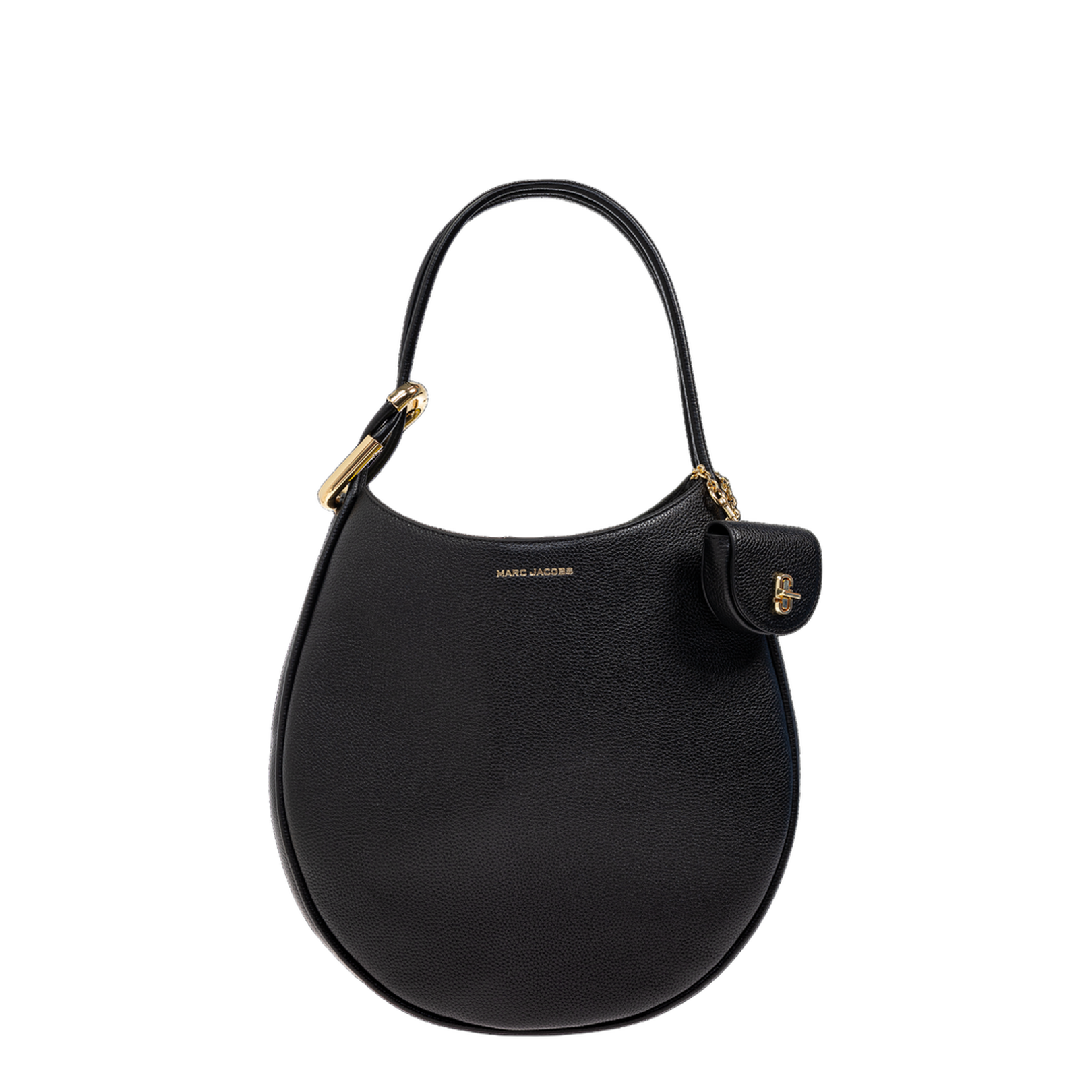 The Large Dual Hobo Bag Leather Black - Image 1