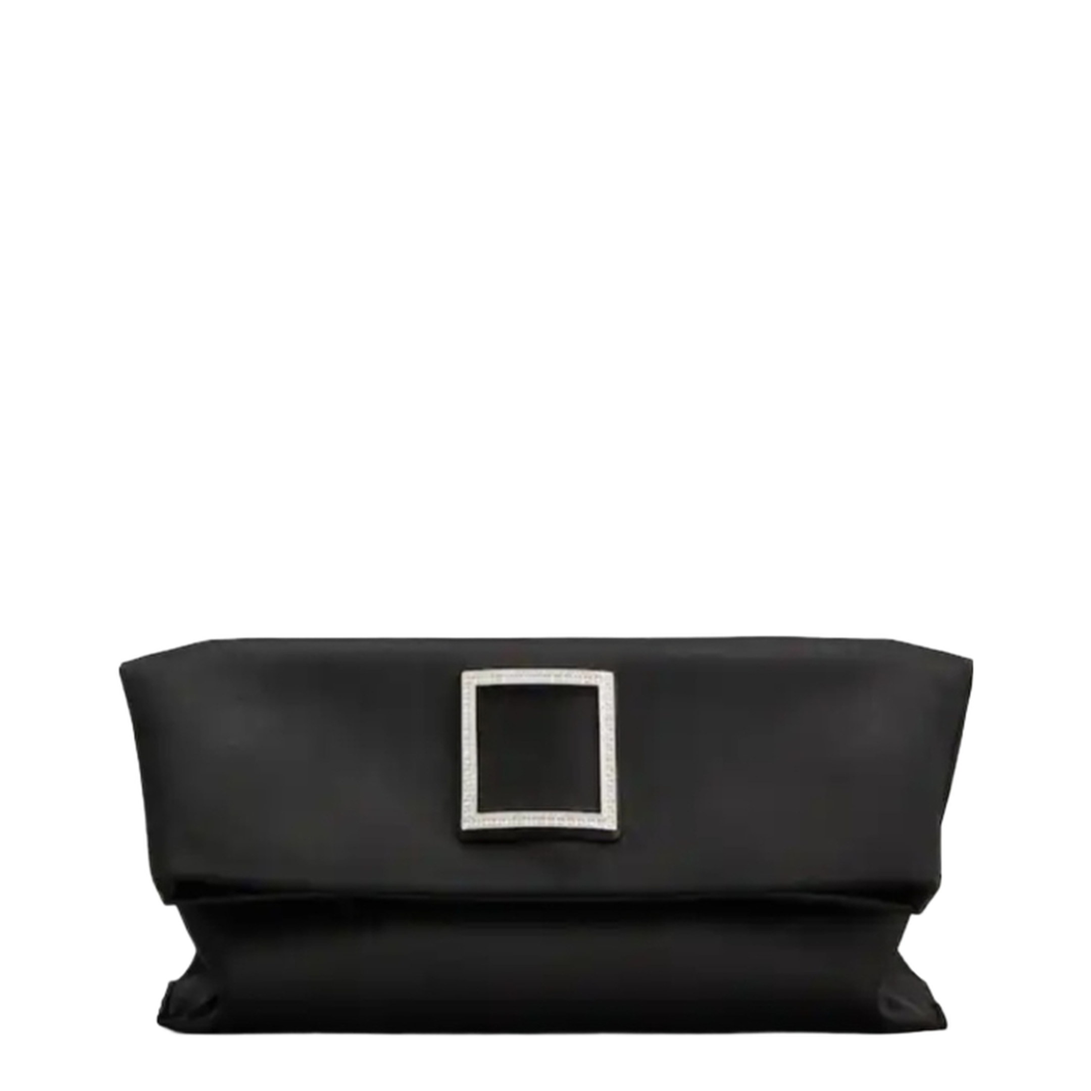 Trompette Clutch Satin Black - Image 1