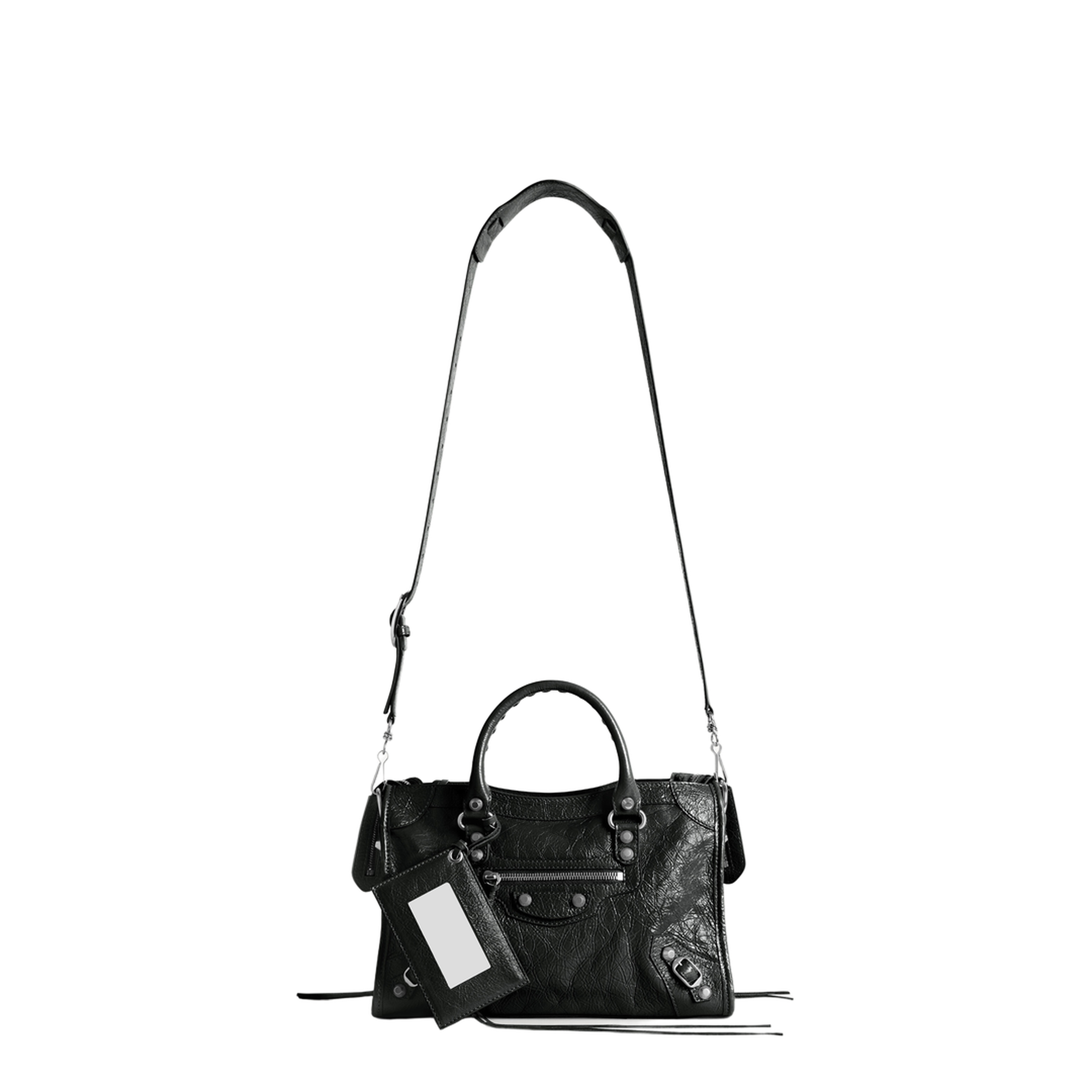 Le City Small Lambskin Top-Handle Bag - Black - Image 4