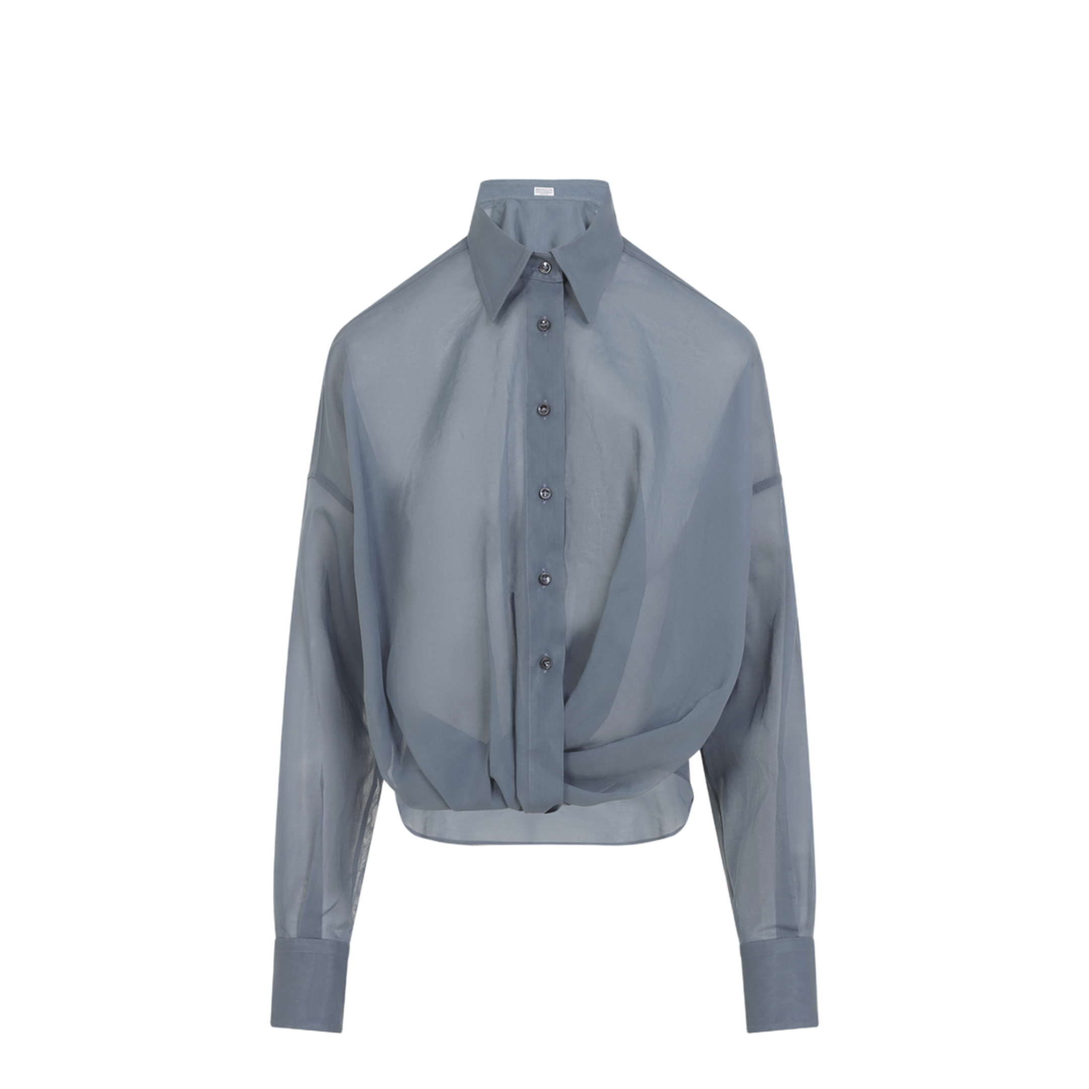 Women's Taffeta Shirt Blue - Image 4