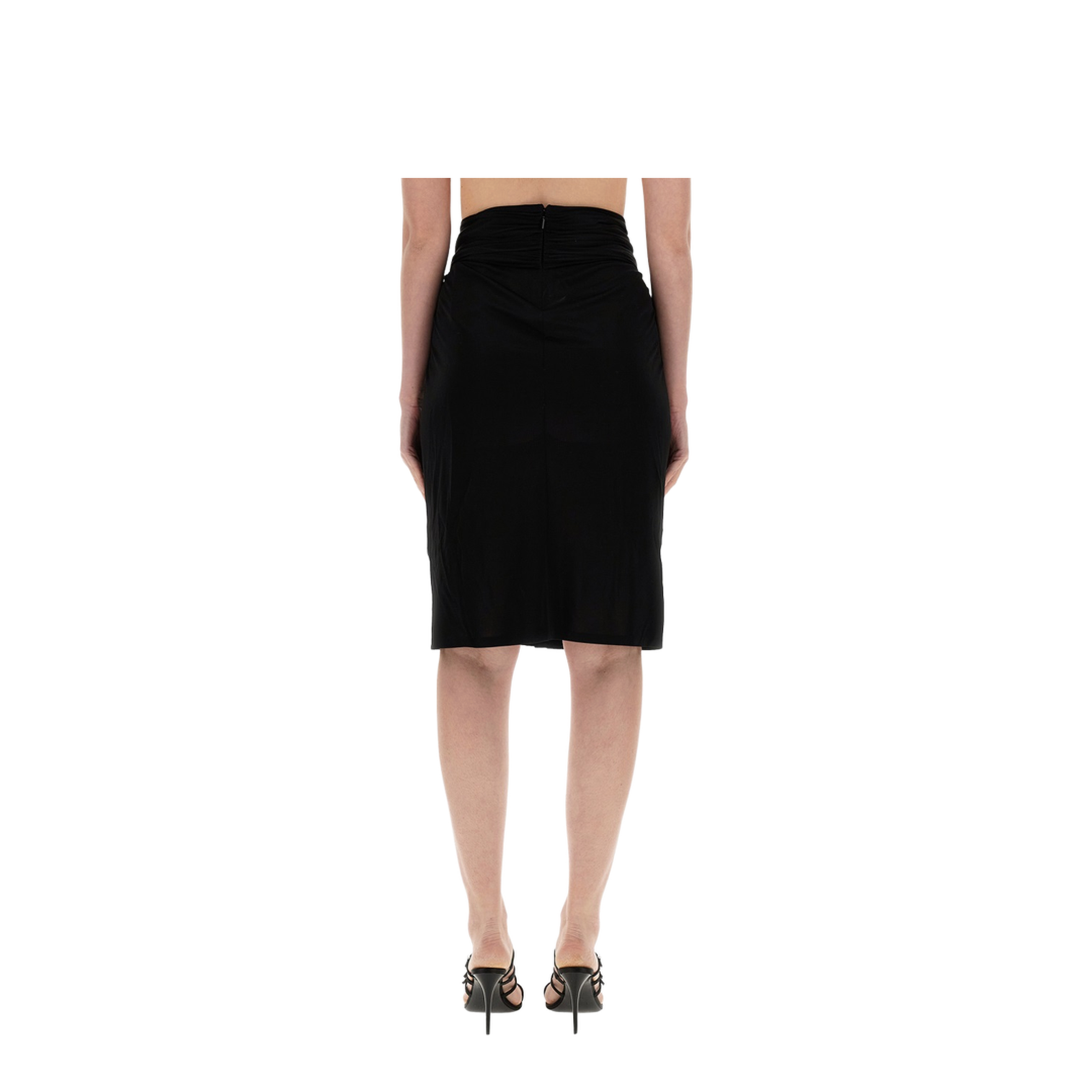 Pencil Skirt with Pleats - Image 3