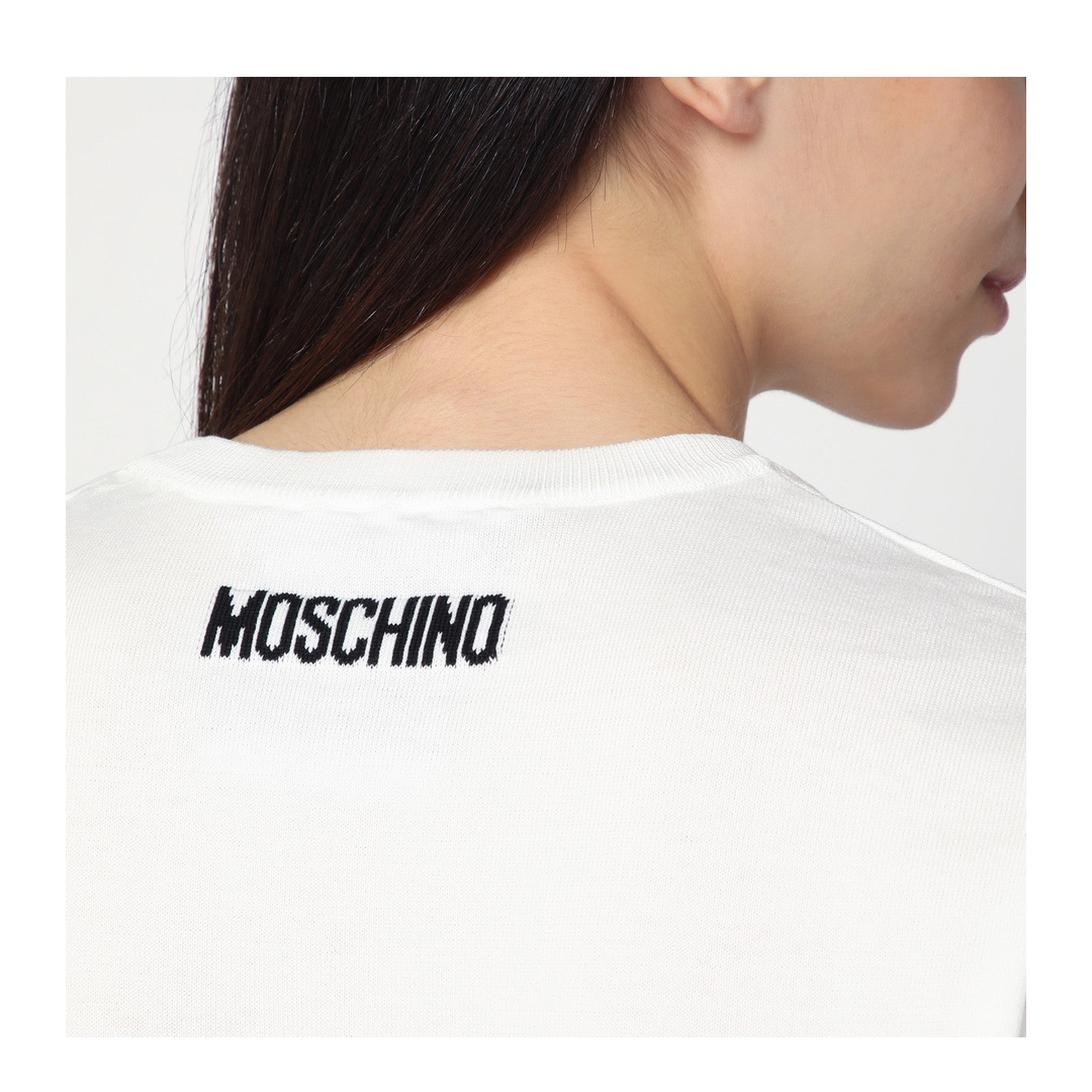 Get Happy White Cotton Sweater - Image 2