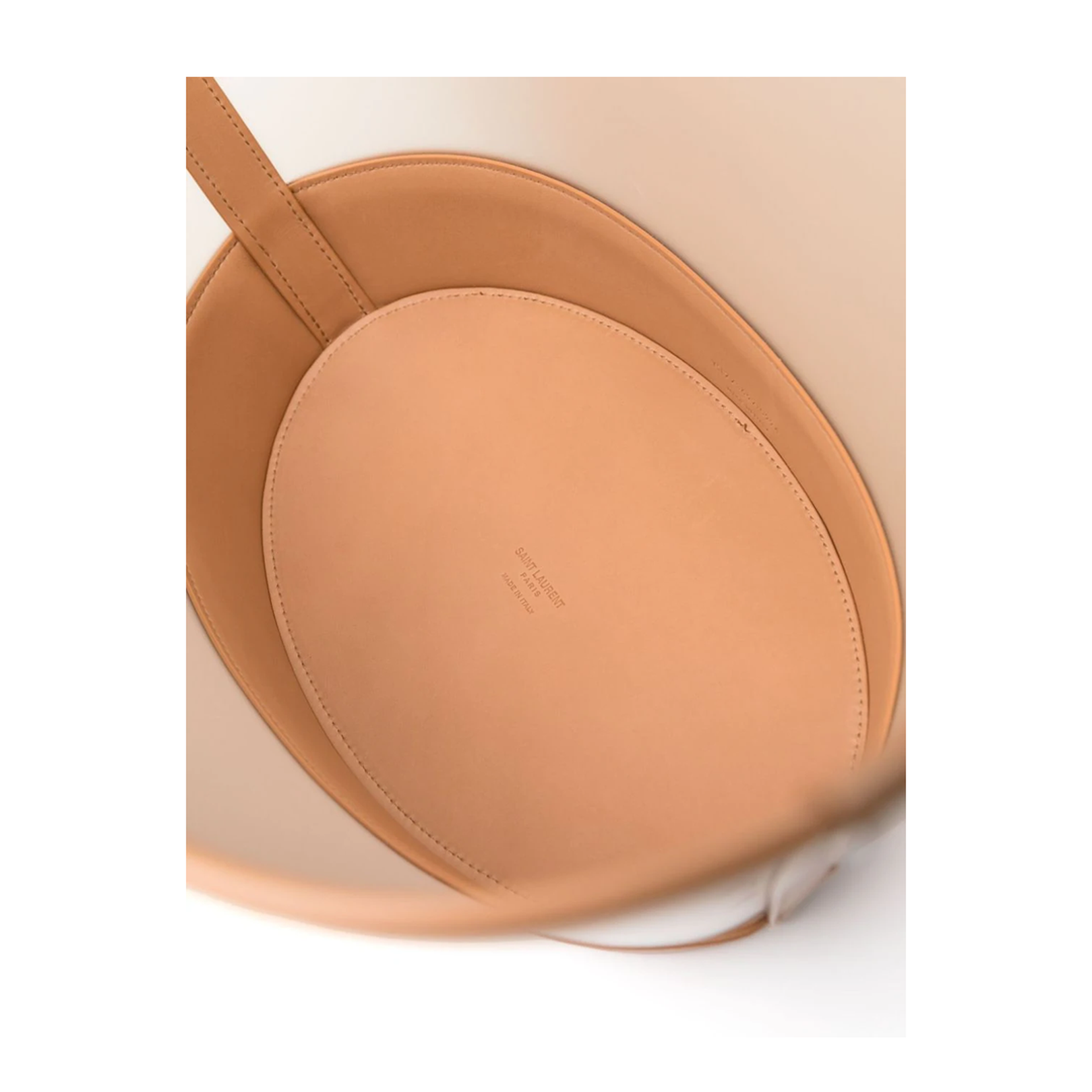 Panier Medium Vinyl and Vegetable-Tanned Leather Tote Bags - Beige - Image 5