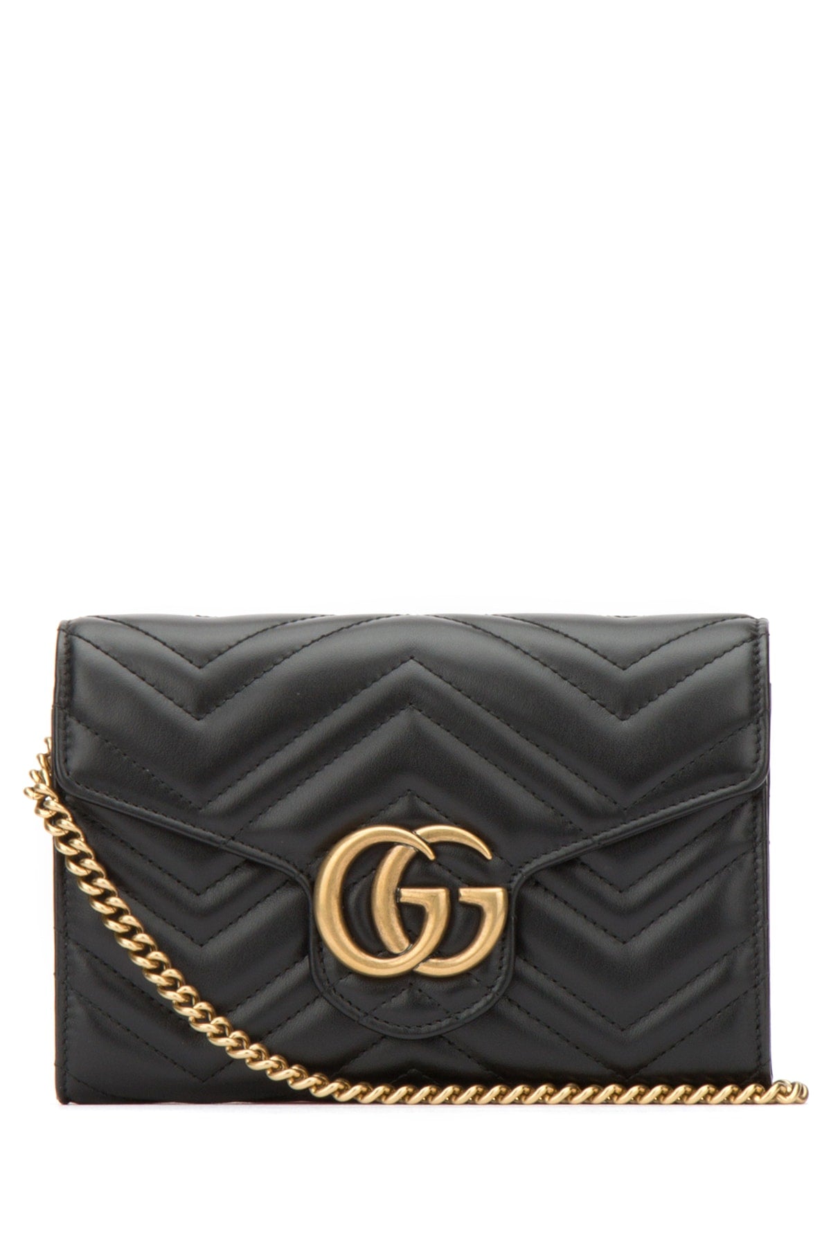 GG Marmont Matelassé Shoulder Bag, Gold Hardware - Image 1