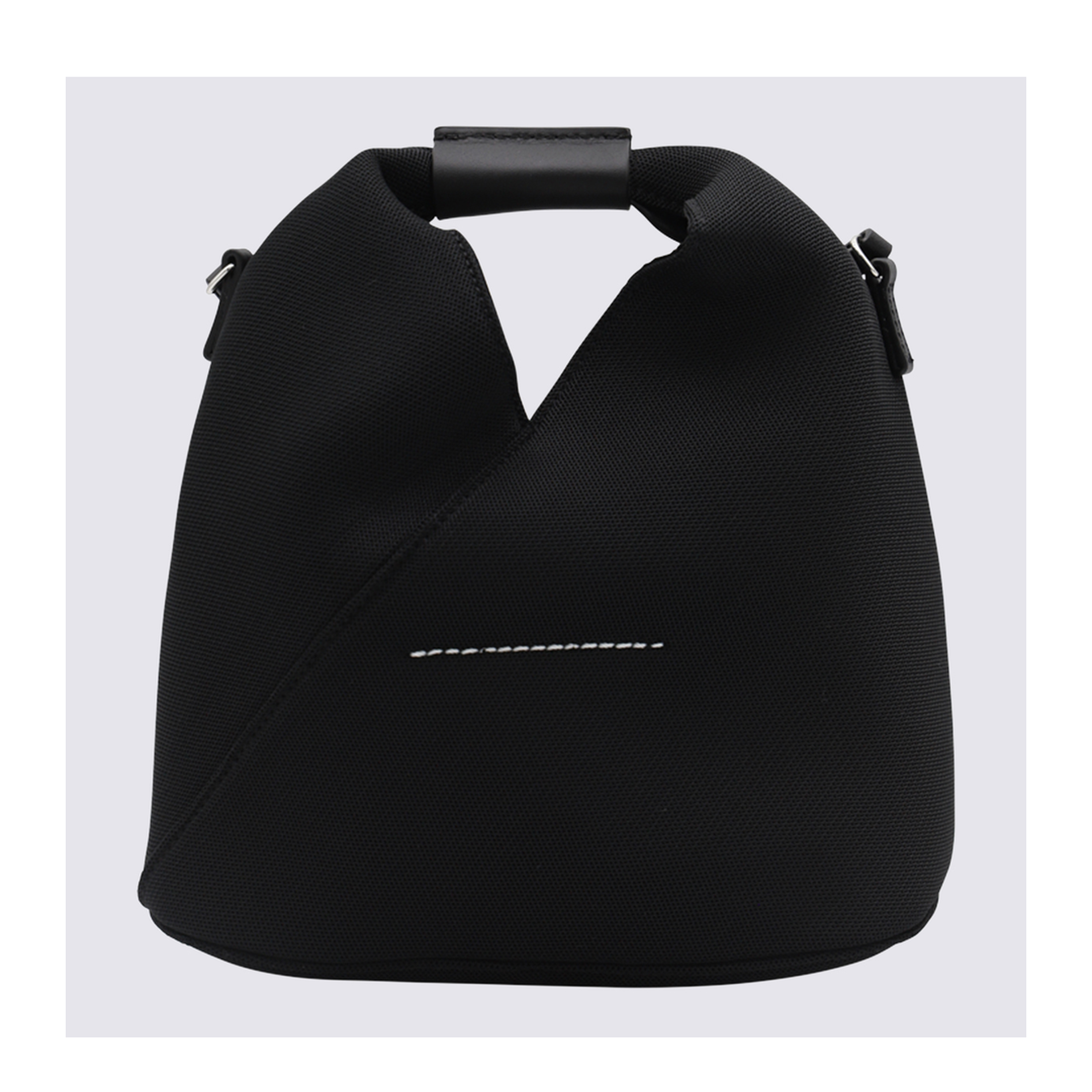 MM6 Knit Mesh Crossbody - Black - Image 4